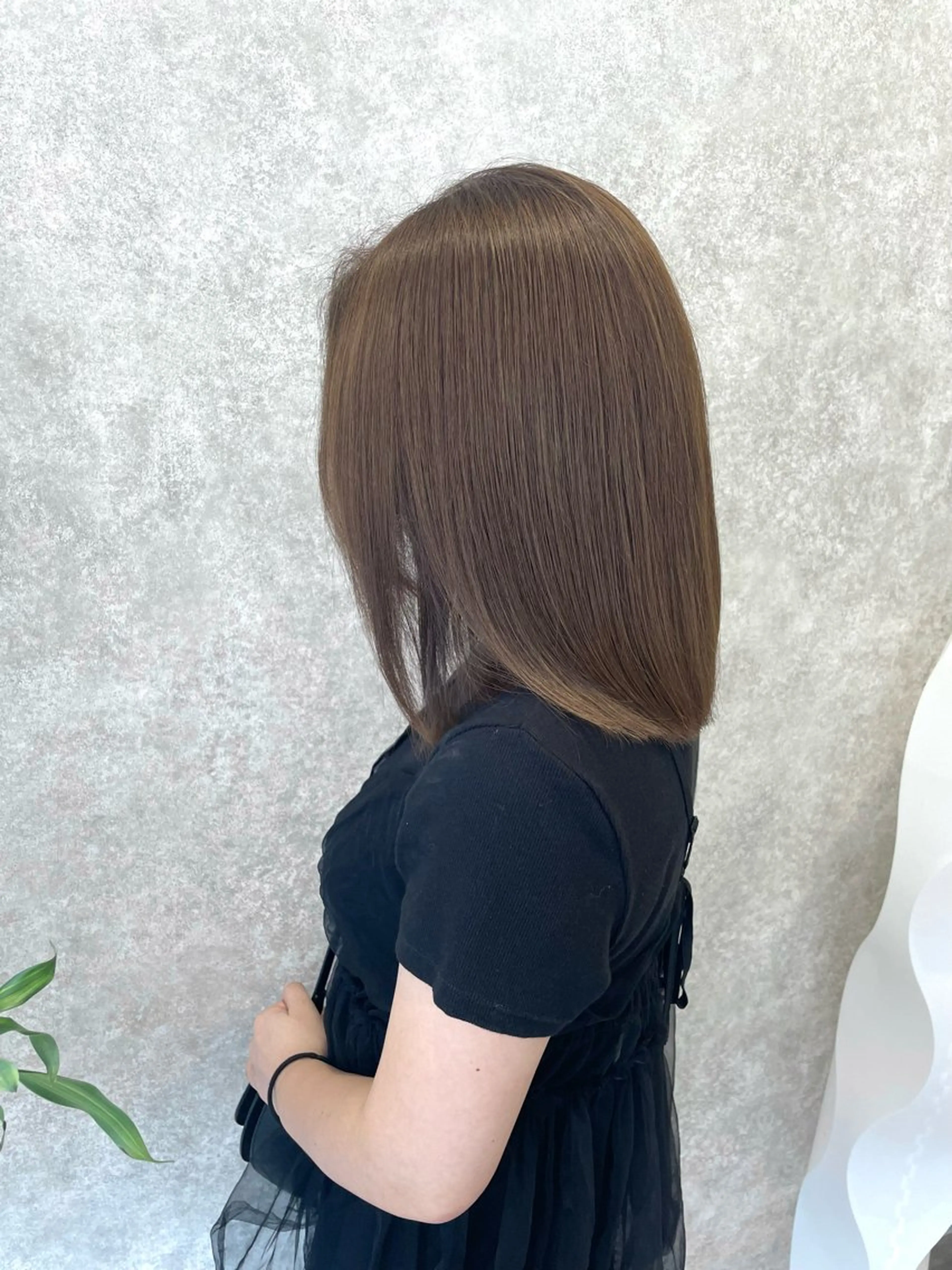 ミディアム 德本 奈名美のヘアスタイル