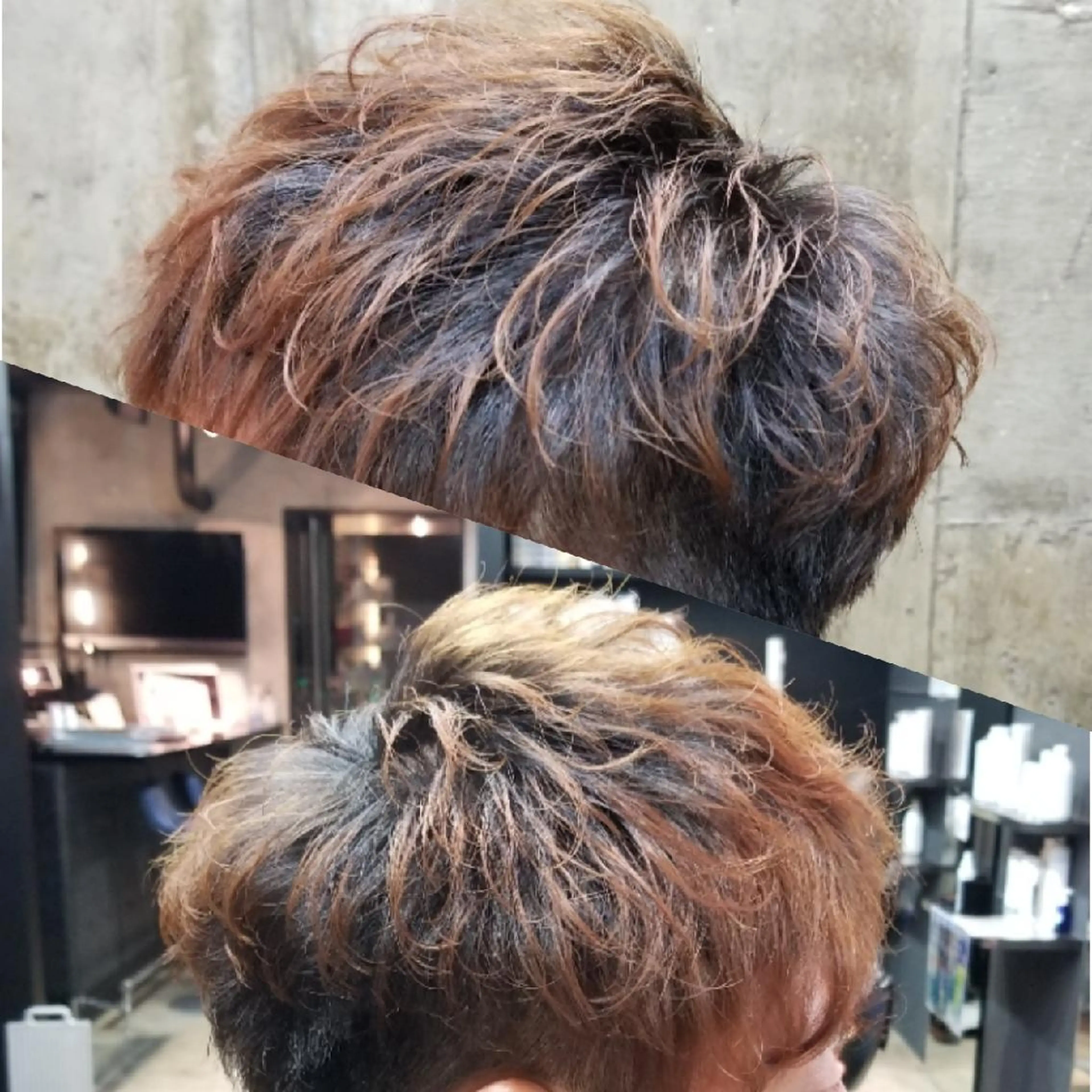 ショート メンズ パーマ メンズブリーチ メンズパーマ 盛林 桜成のヘアスタイル