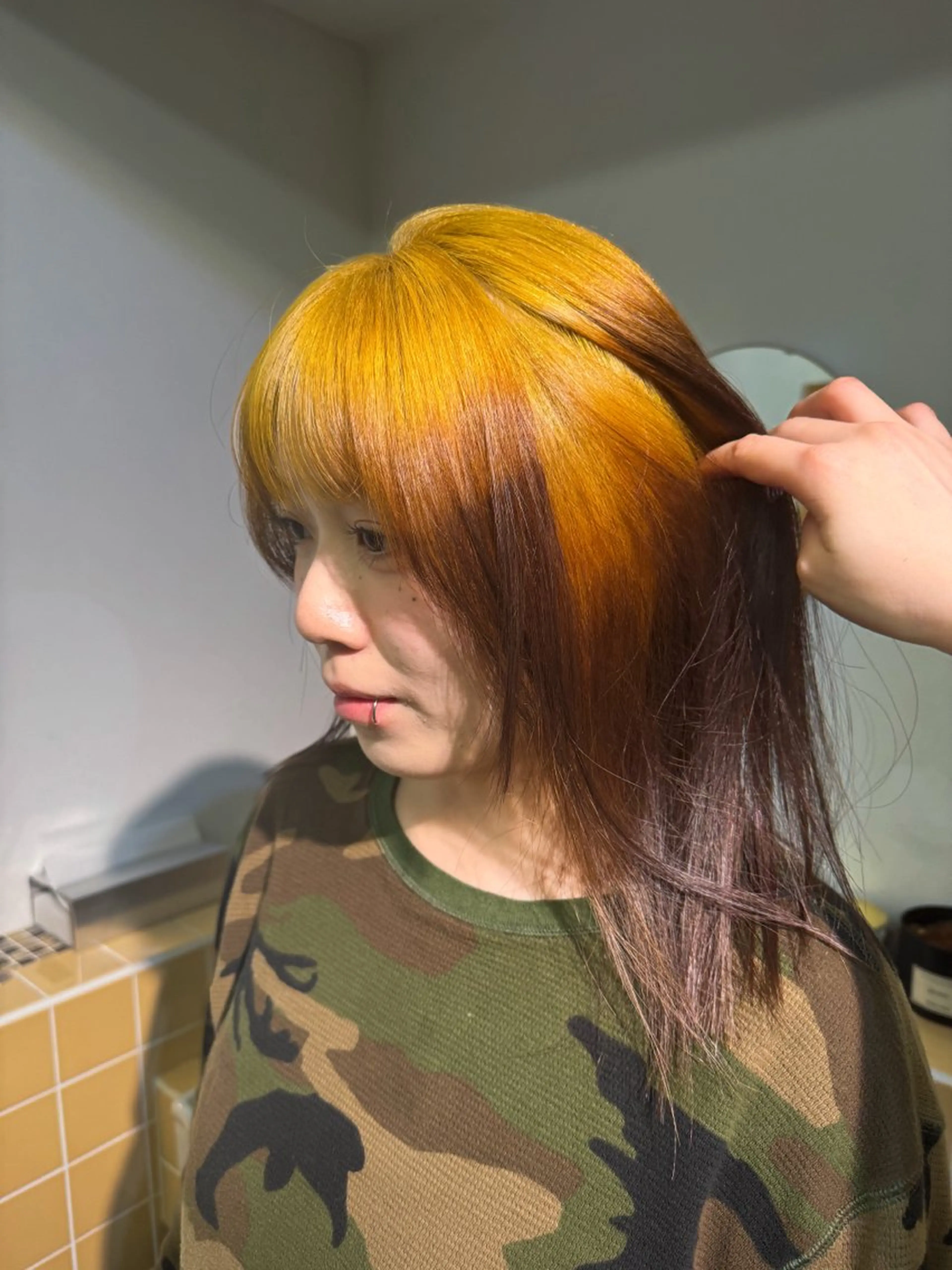 ミディアム カラー ブリーチ ヘアカラー Seeknext // Rukaのヘアスタイル