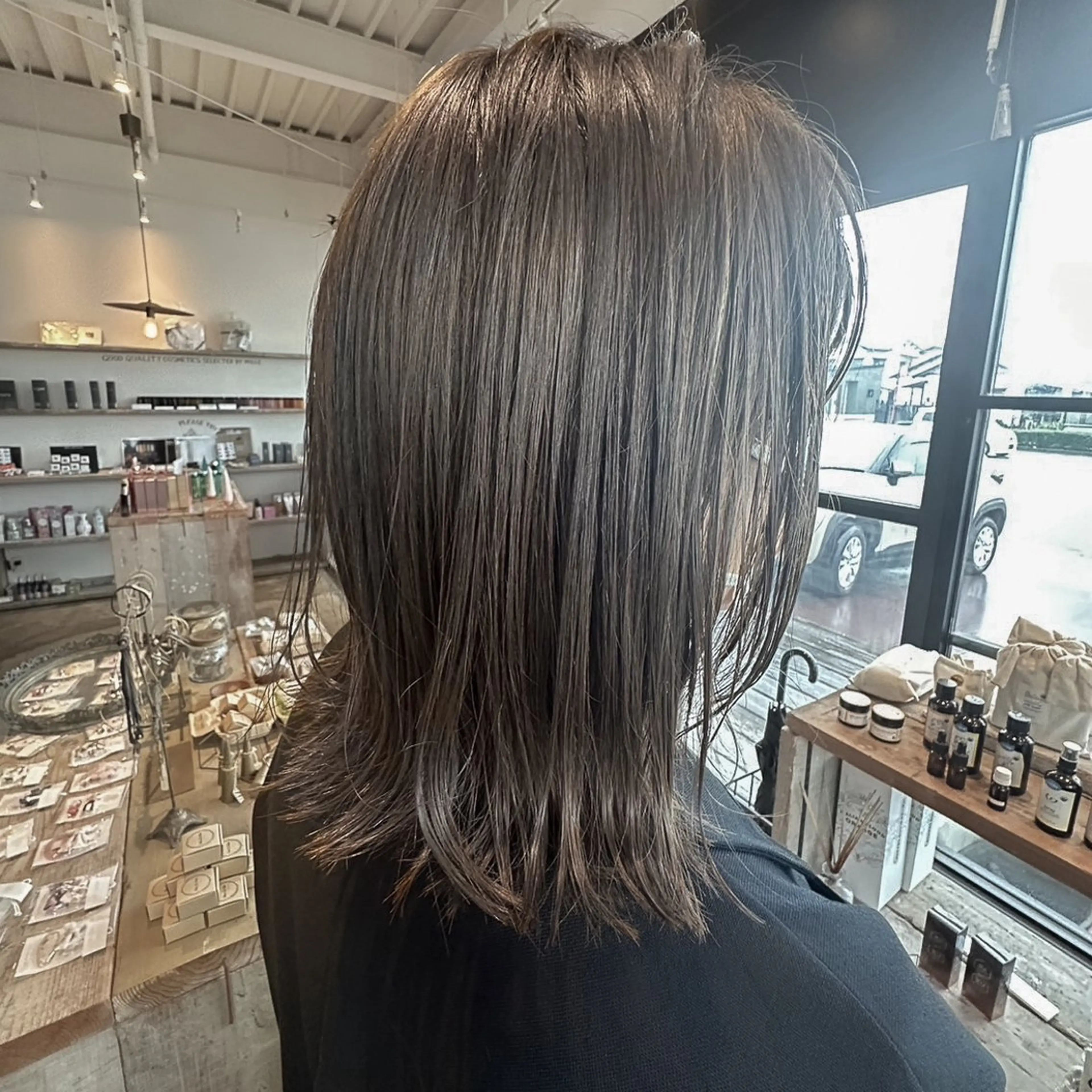 カラー ブリーチ グレージュ ブリーチなしカラー ヘアカラー 透明感カラー/パーマ 🌀アオノアユミのヘアスタイル