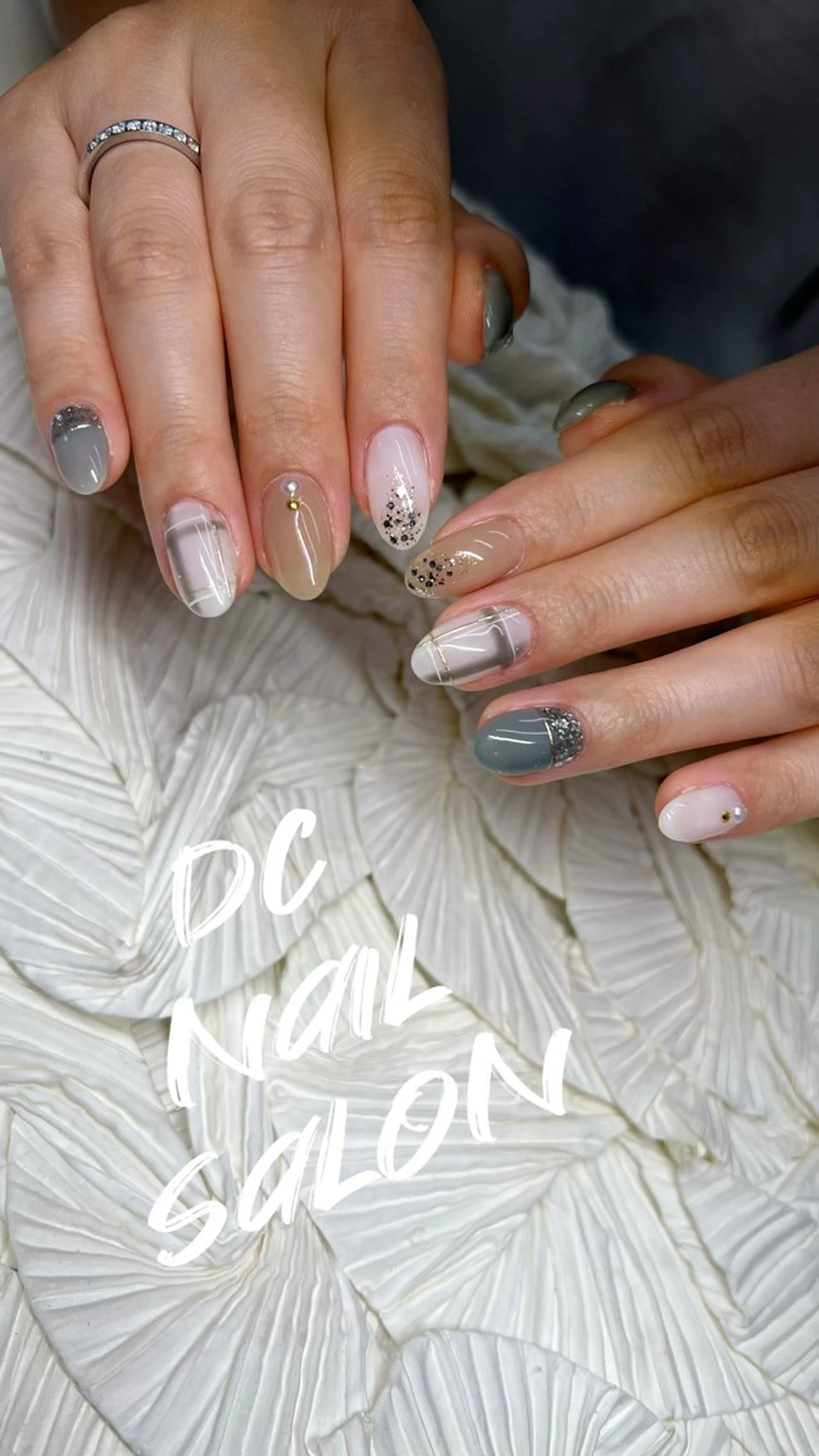 ネイル アートネイル 入学式 フレンチネイル ジェルネイル グラデーション DC nail salonのネイルデザイン
