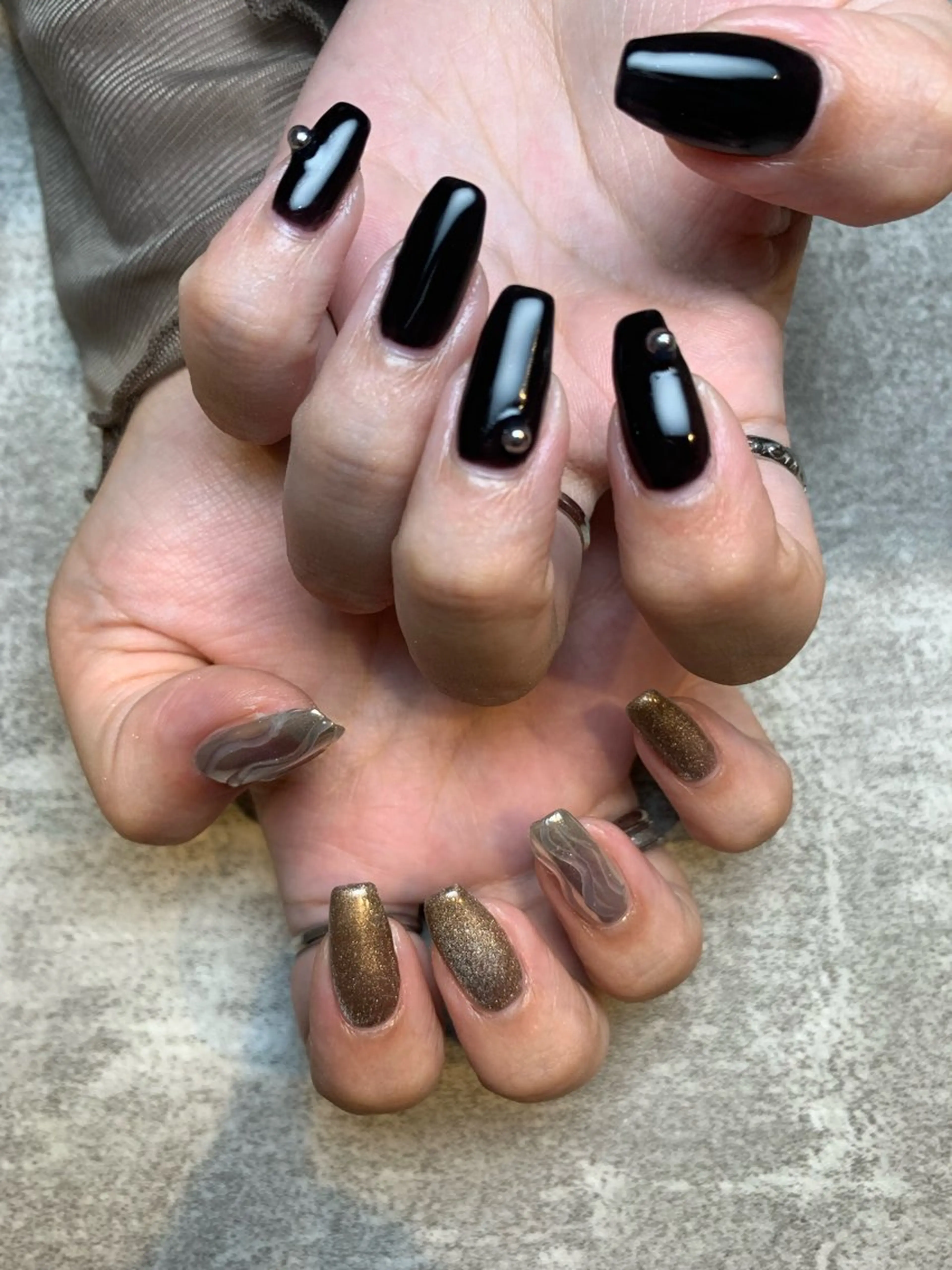 ネイル アートネイル ジェルネイル グラデーション キラキラネイル ラメ(グリッター) ハンドネイル claire. nailのネイルデザイン