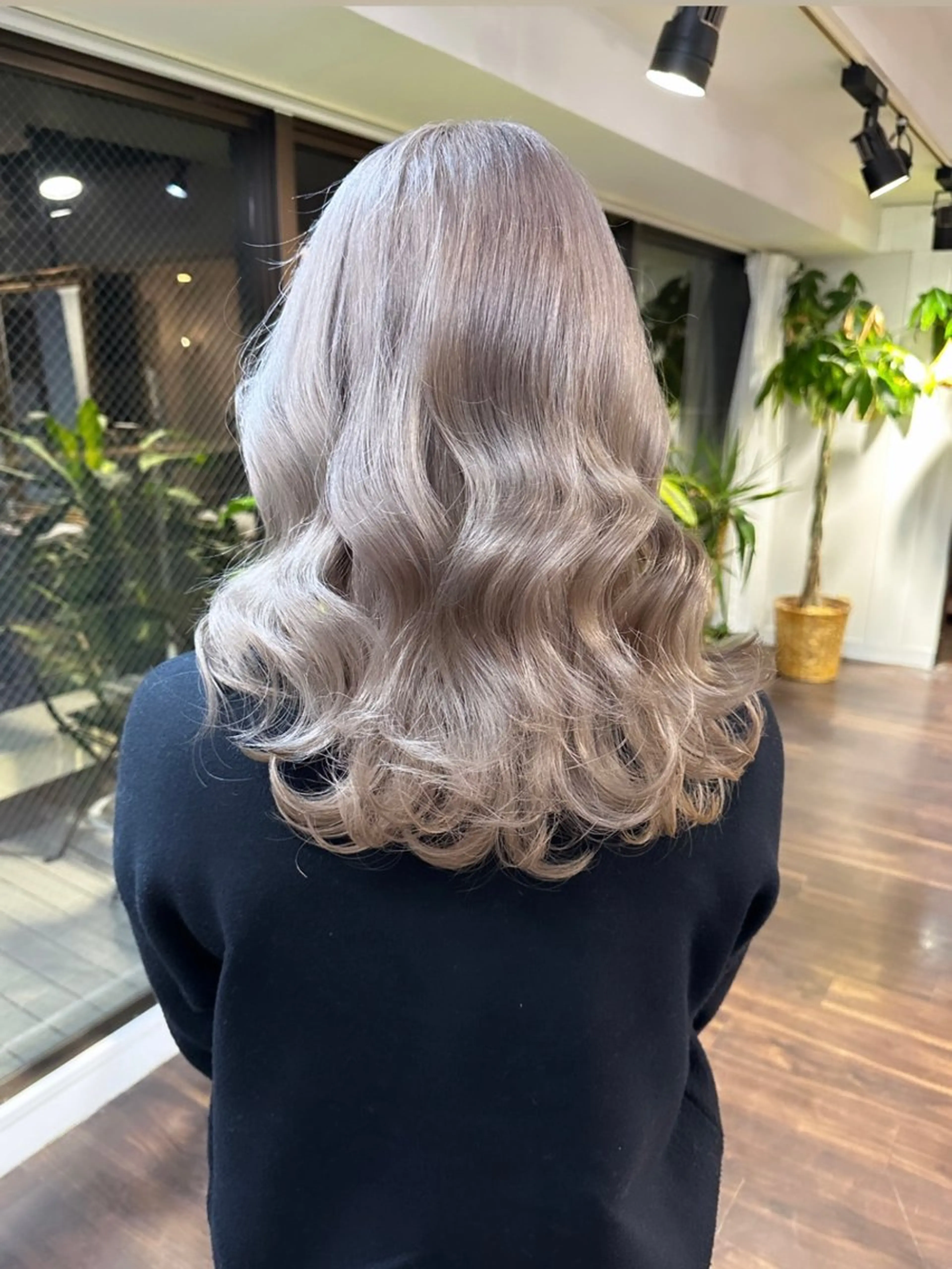 セミロング カラー ヘアアレンジ カット ヘアカラー トリートメント 心斎橋ダブルカラー ボブ/レイヤーのヘアスタイル