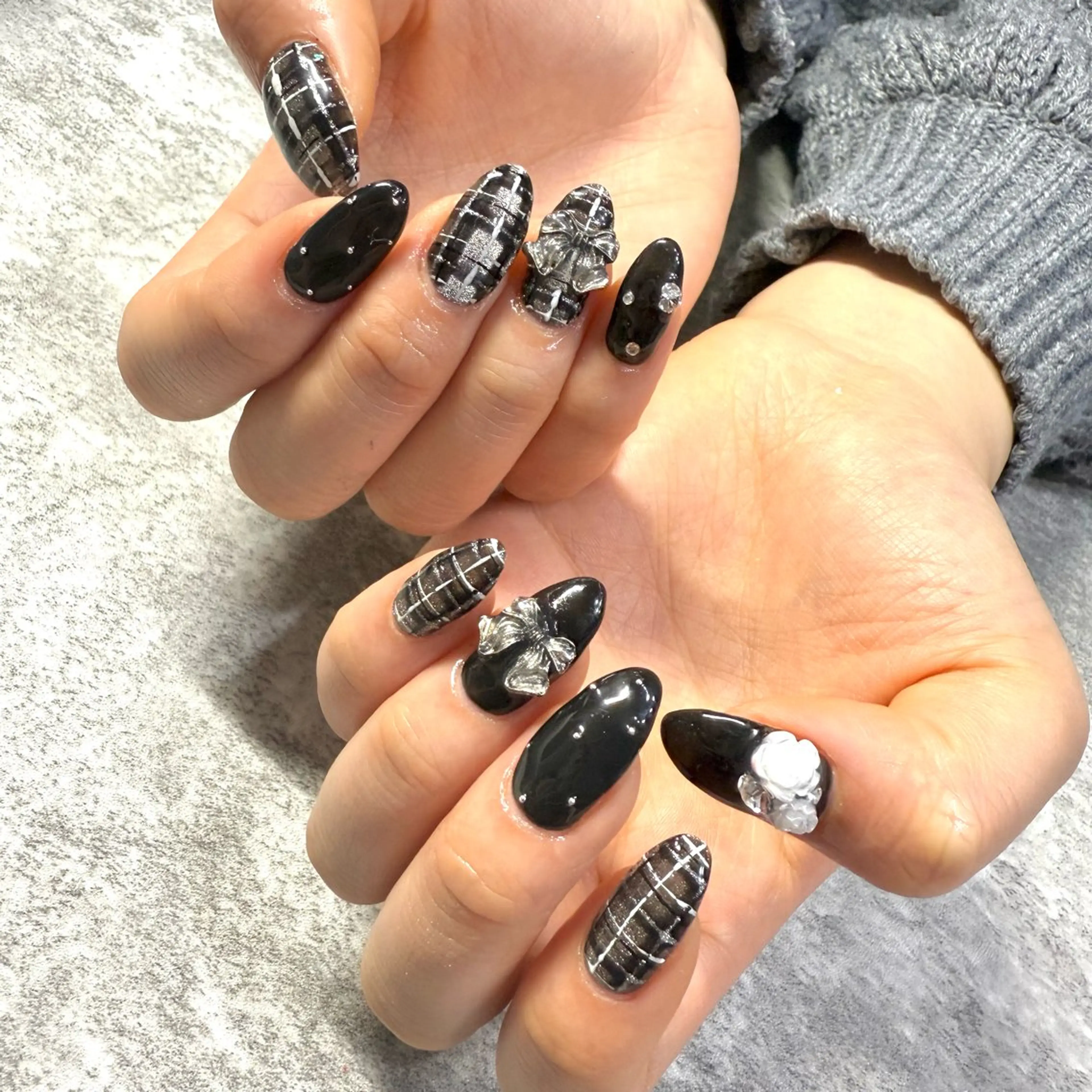 ネイル リボン ハンドネイル ★Rinail... .のネイルデザイン
