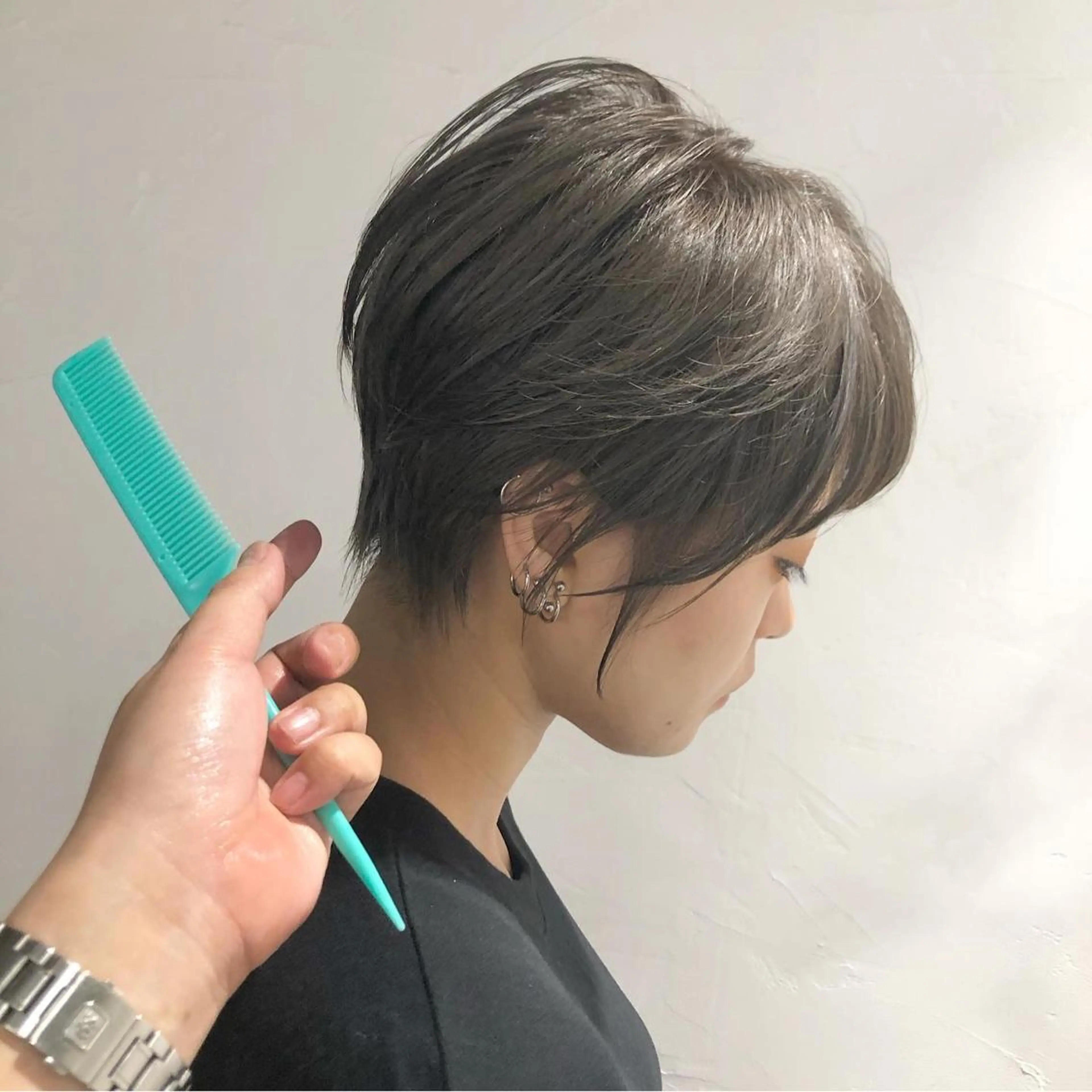 ショート ショート/ハイライト /白髪ぼかし🌿松本のヘアスタイル