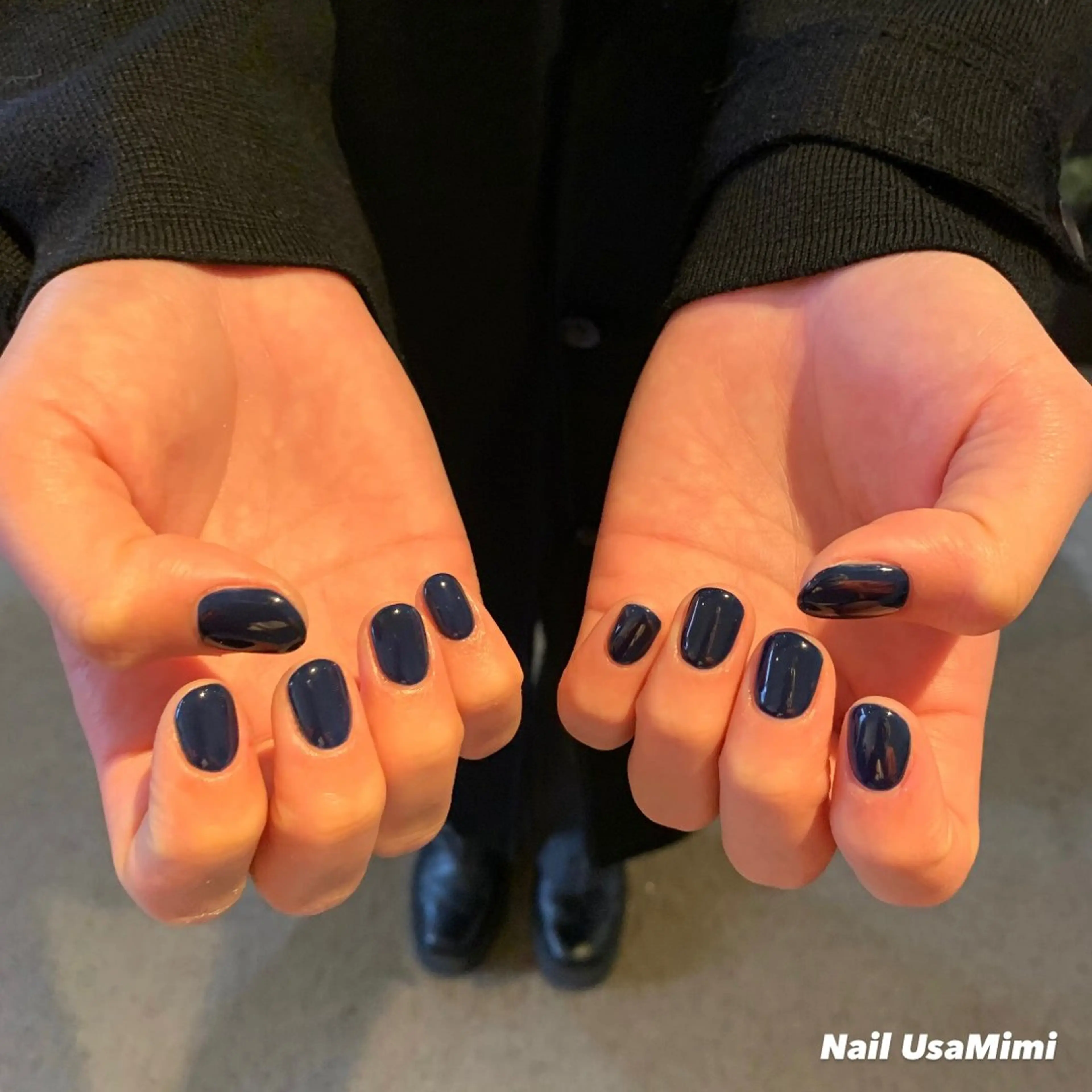 ネイル ジェルネイル マグネットネイル 持ち込み ワンカラーネイル パラジェル 本町ネイルNail UsaMimiのネイルデザイン