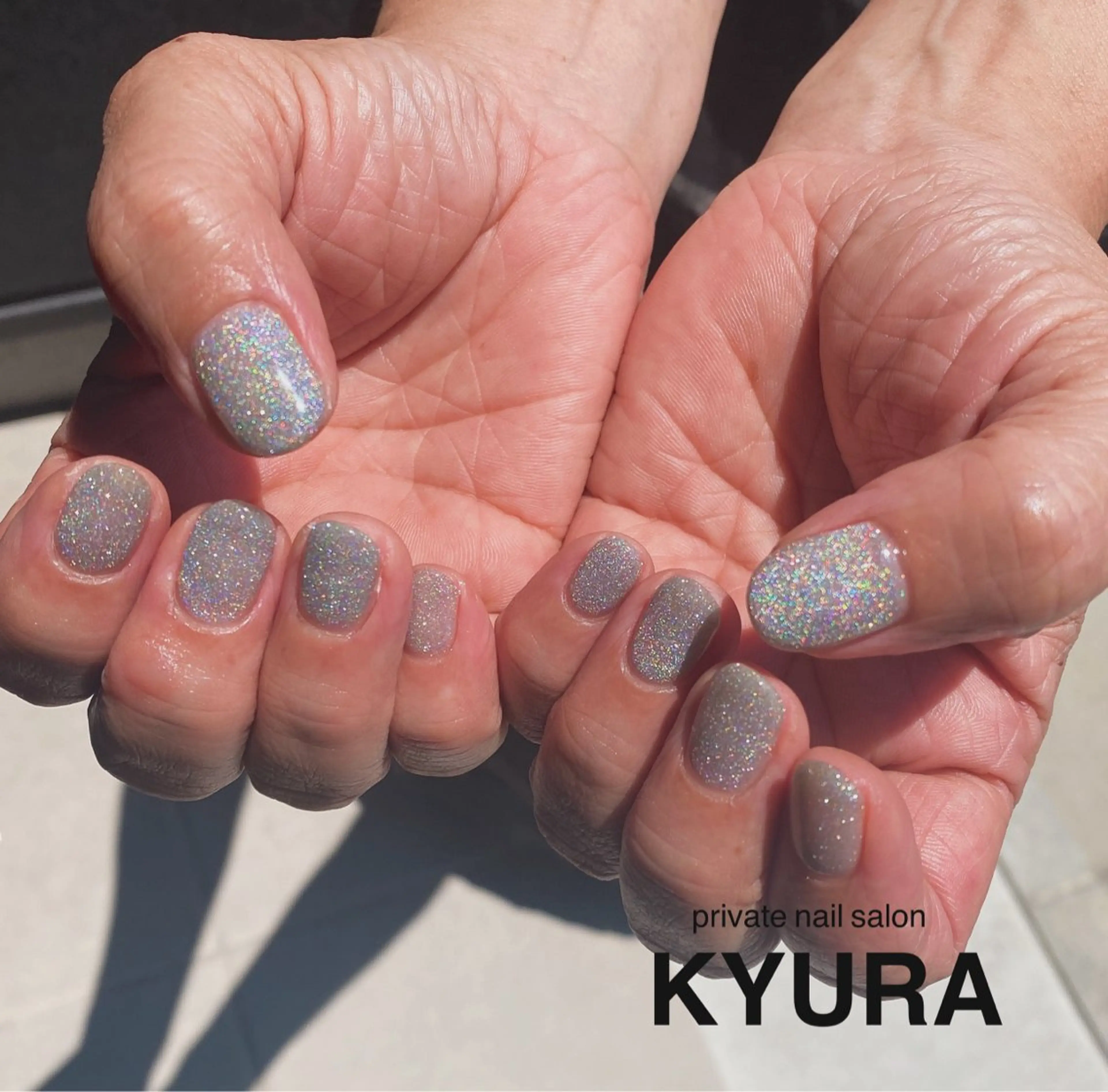 ネイル マグネットネイル マグネットワンカラー ワンカラーネイル ハンドネイル 大東市ネイルサロン 【KYURA】ｷｭﾗのネイルデザイン