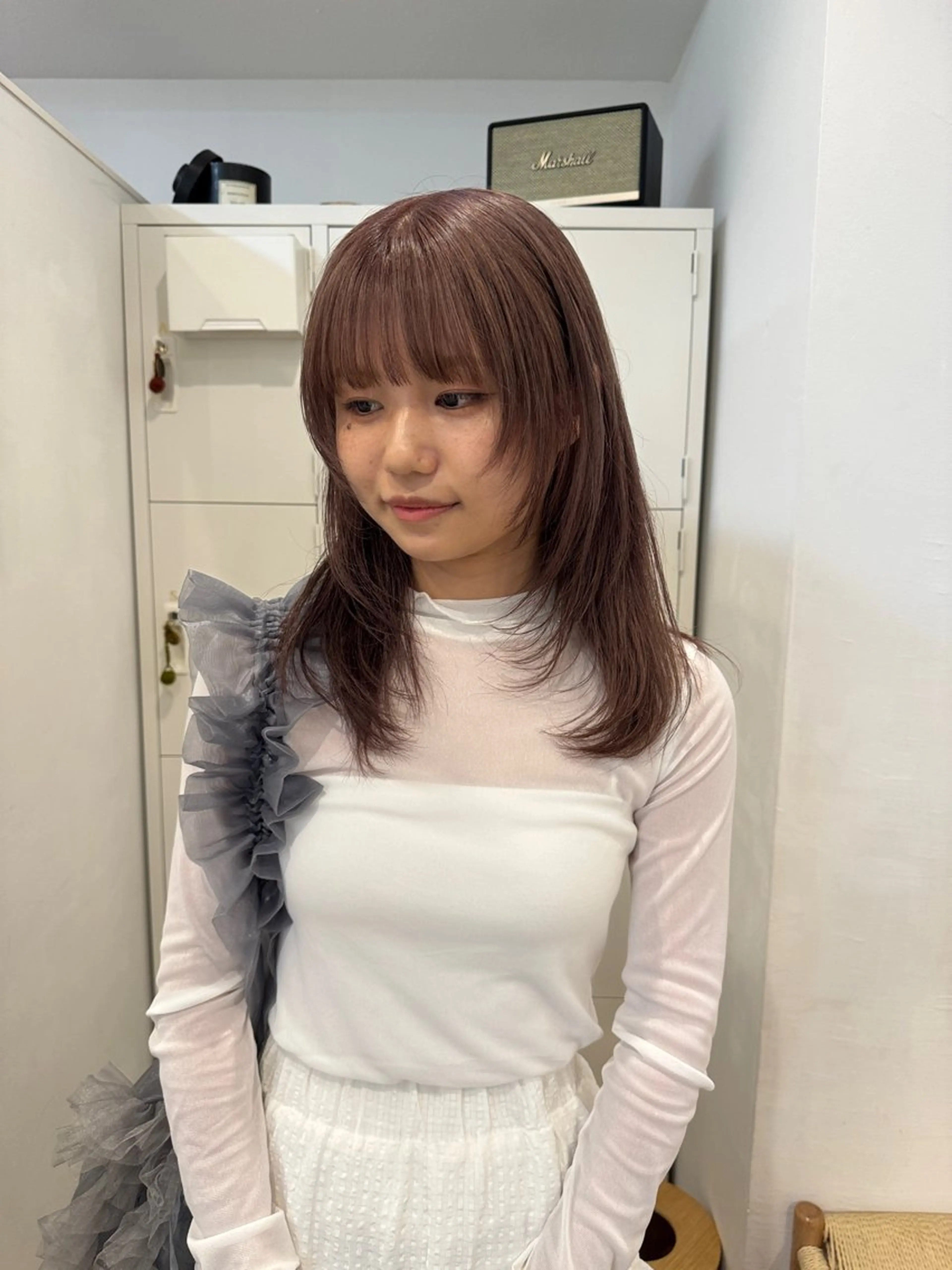 セミロング カラー kakeru トレンドヘアのヘアスタイル