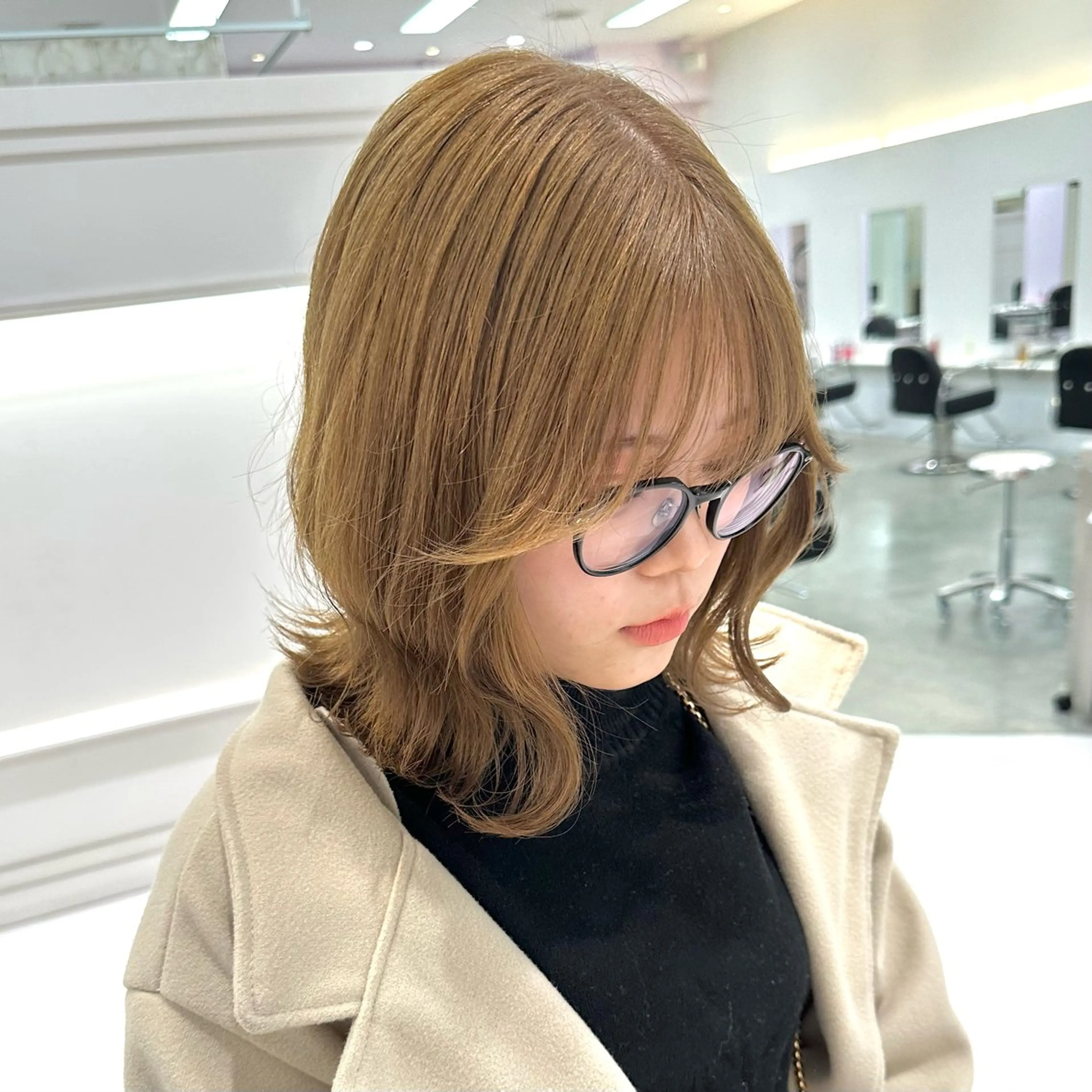 ミディアム カラー Parve Mix/ 金森のヘアスタイル