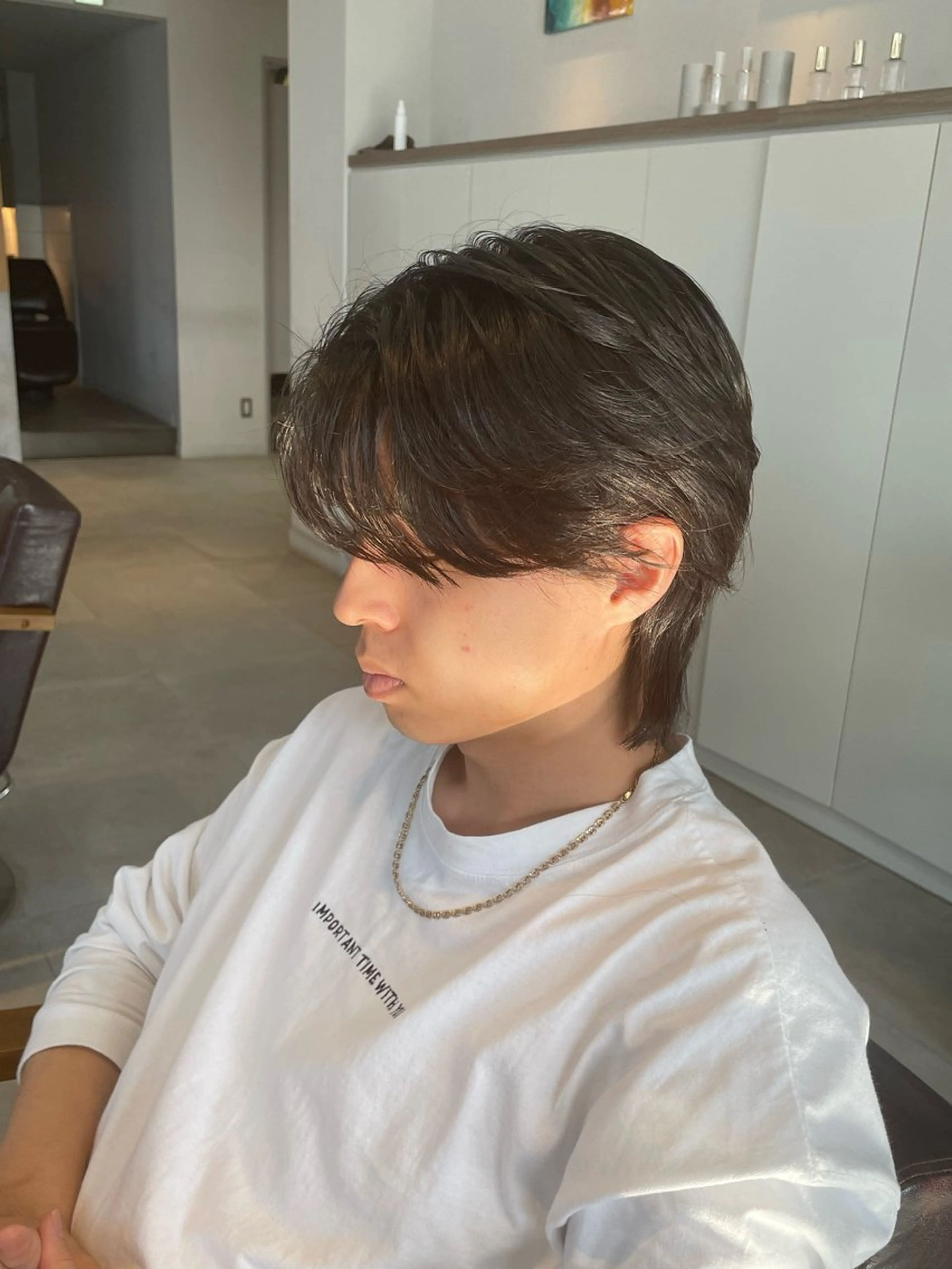ミディアム メンズ 辻堂メンズ特化 メンズパーマ鈴木優哉のヘアスタイル