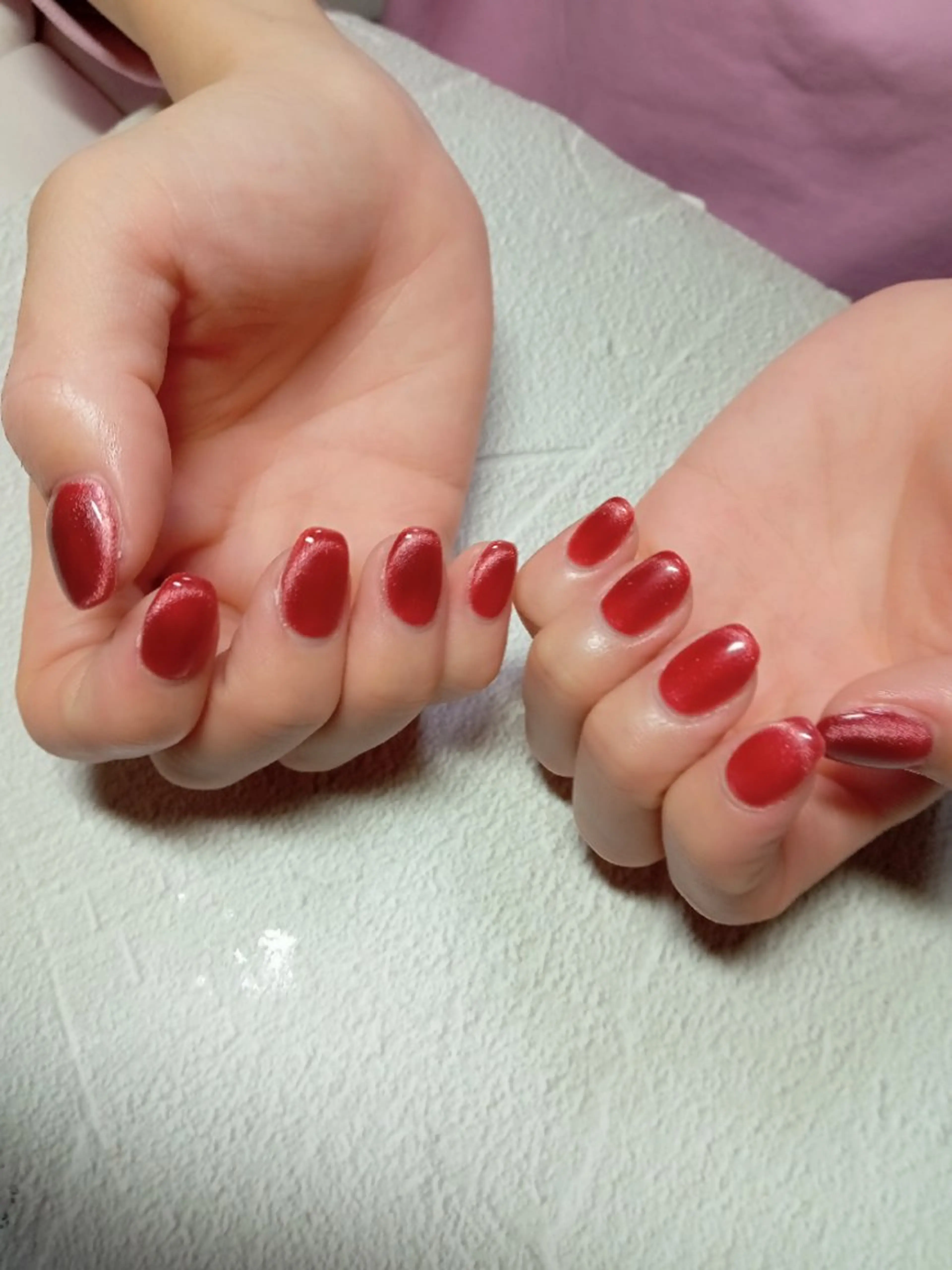 ネイル ハート キラキラネイル マグネットネイル ビー玉ネイル オフィスネイル ハンドネイル flure de neige yukiのネイルデザイン