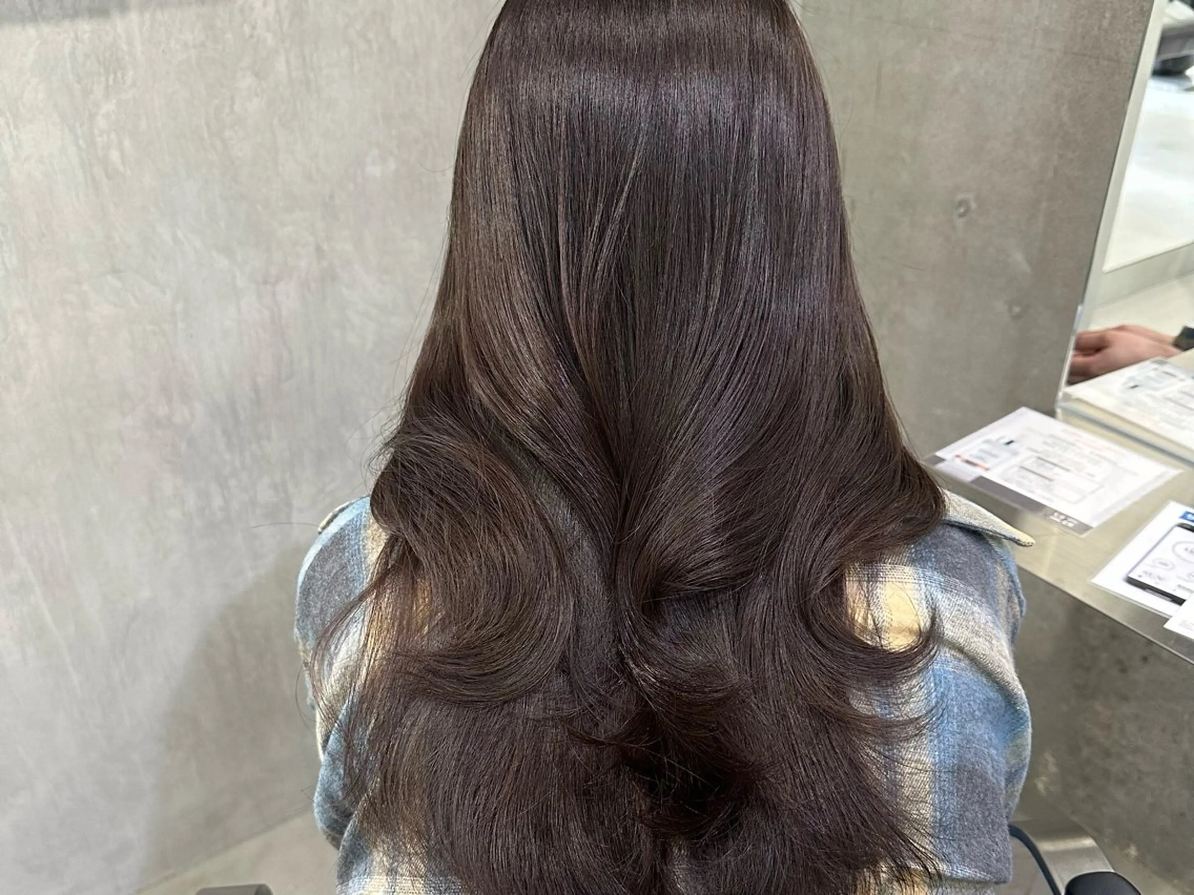 セミロング カラー Real本場韓国ヘア 아이비/Aibiのヘアスタイル