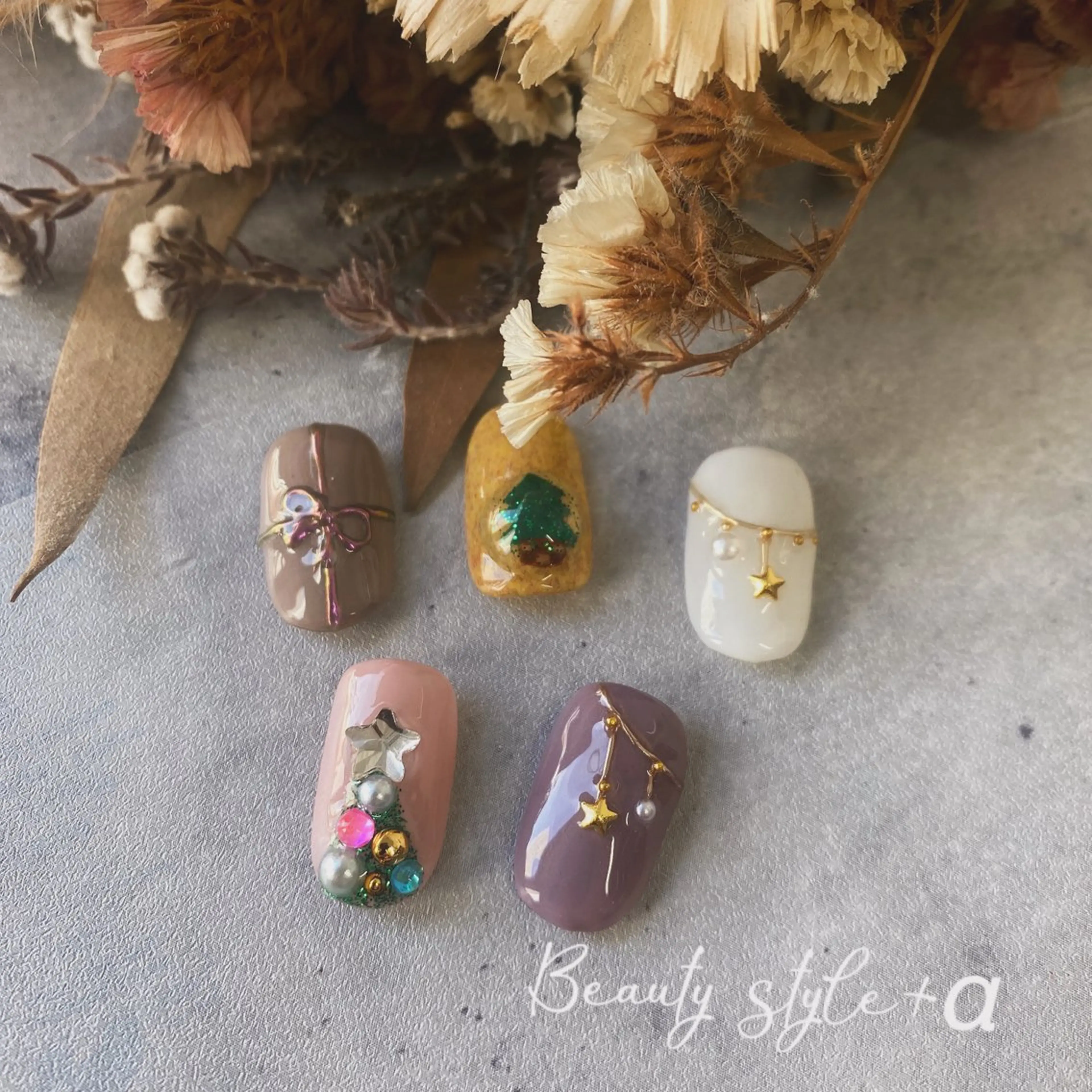 ネイル 冬ネイル クリスマス Beauty style +α所属・Memezawa Nanaのネイルデザイン