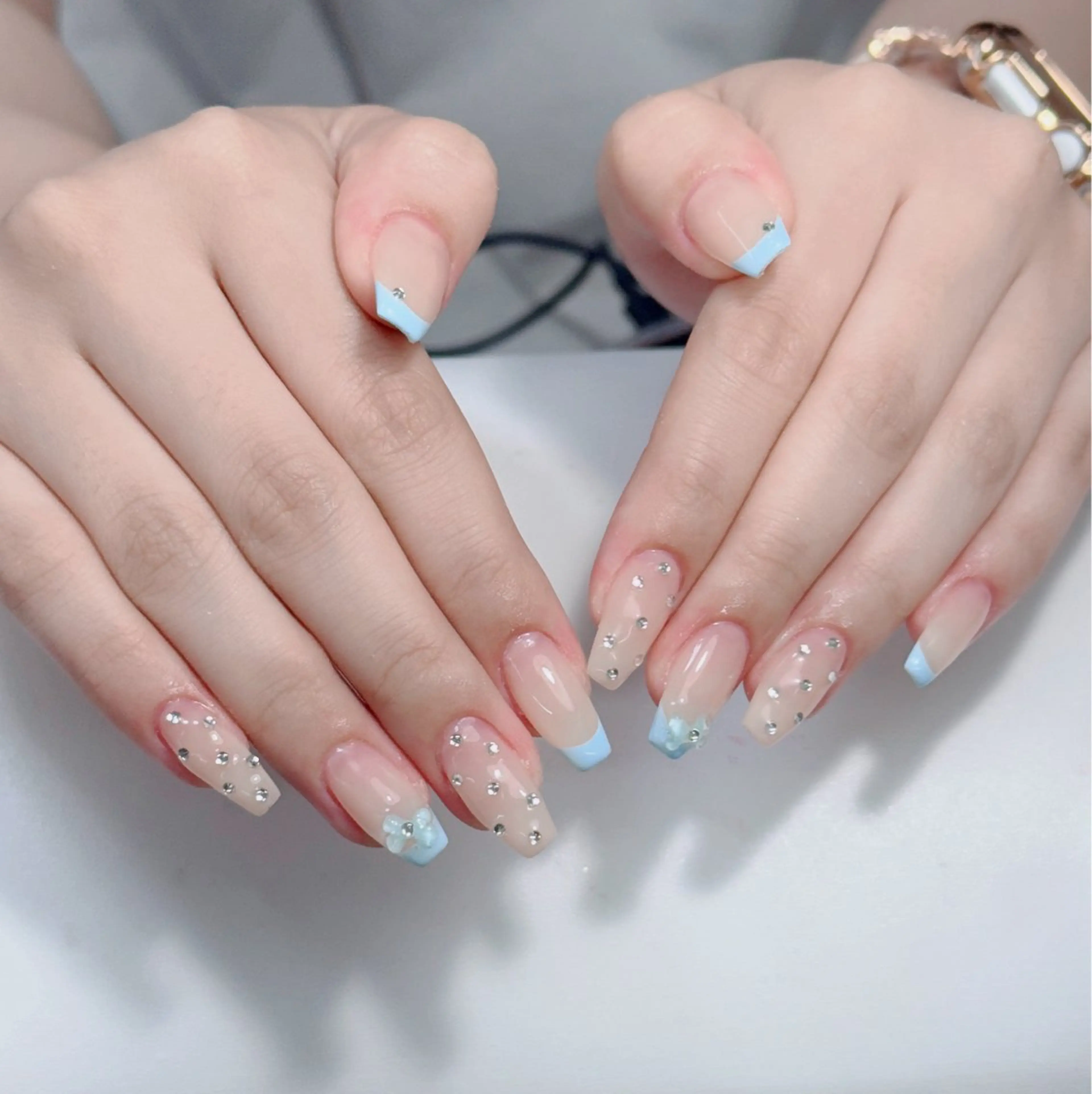 ネイル ジェルネイル 韓国ネイル マグネットネイル ネイルチップ 冬ネイル Lenie Nailのネイルデザイン