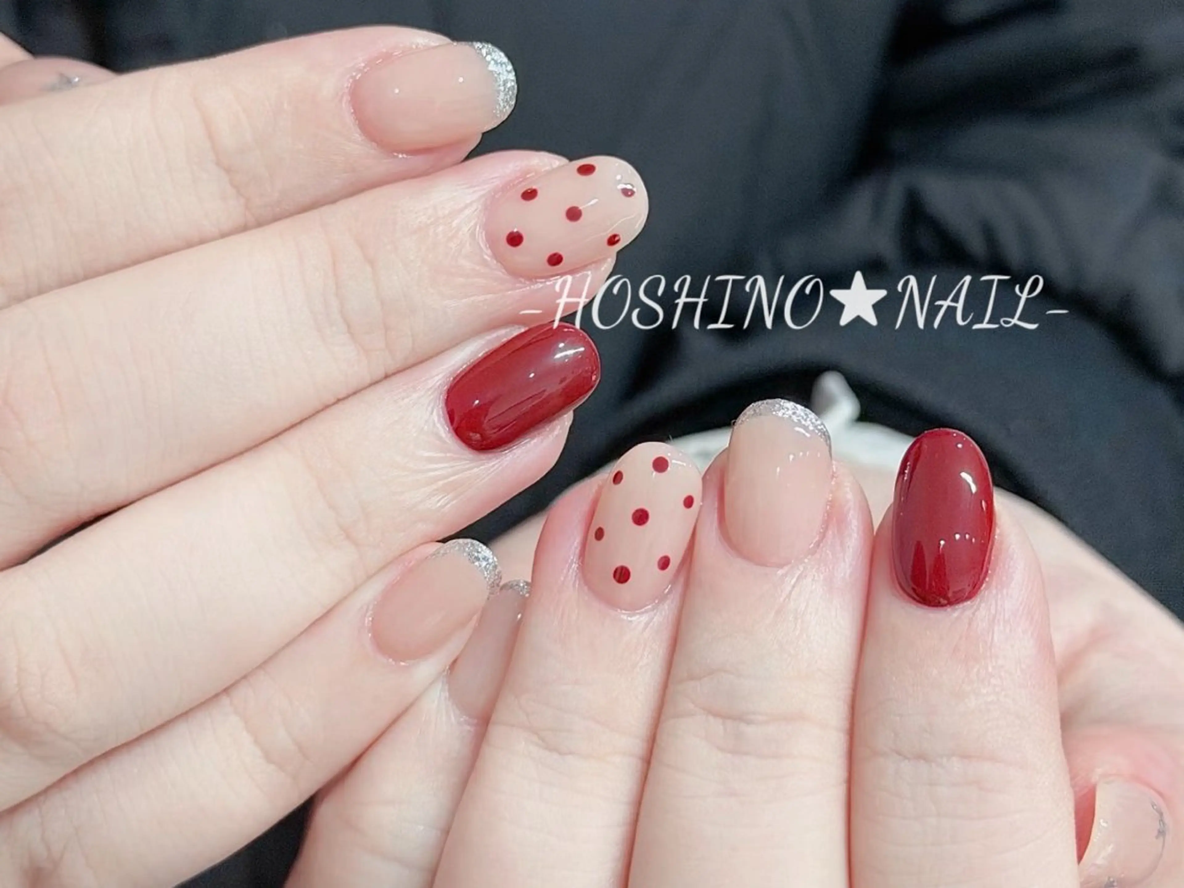 ネイル オーロラネイル チークネイル ドット フットネイル フレンチネイル ハンドネイル ★HOSHINO NAIL★新宿店のネイルデザイン