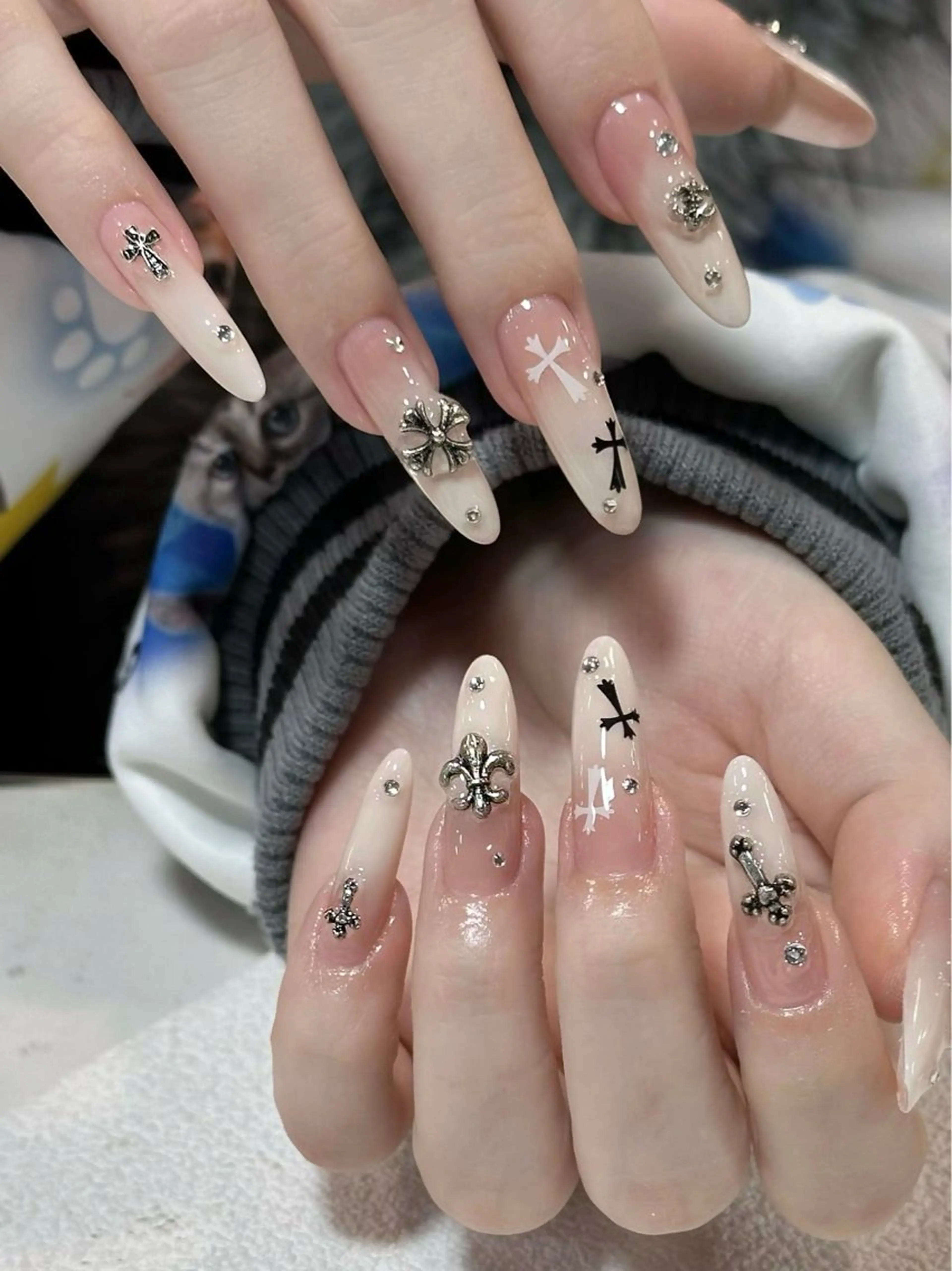 定額ネイル💅メニュー写真デザイン＋チップ長さだ10本★初回ジェルオフ込  14の写真