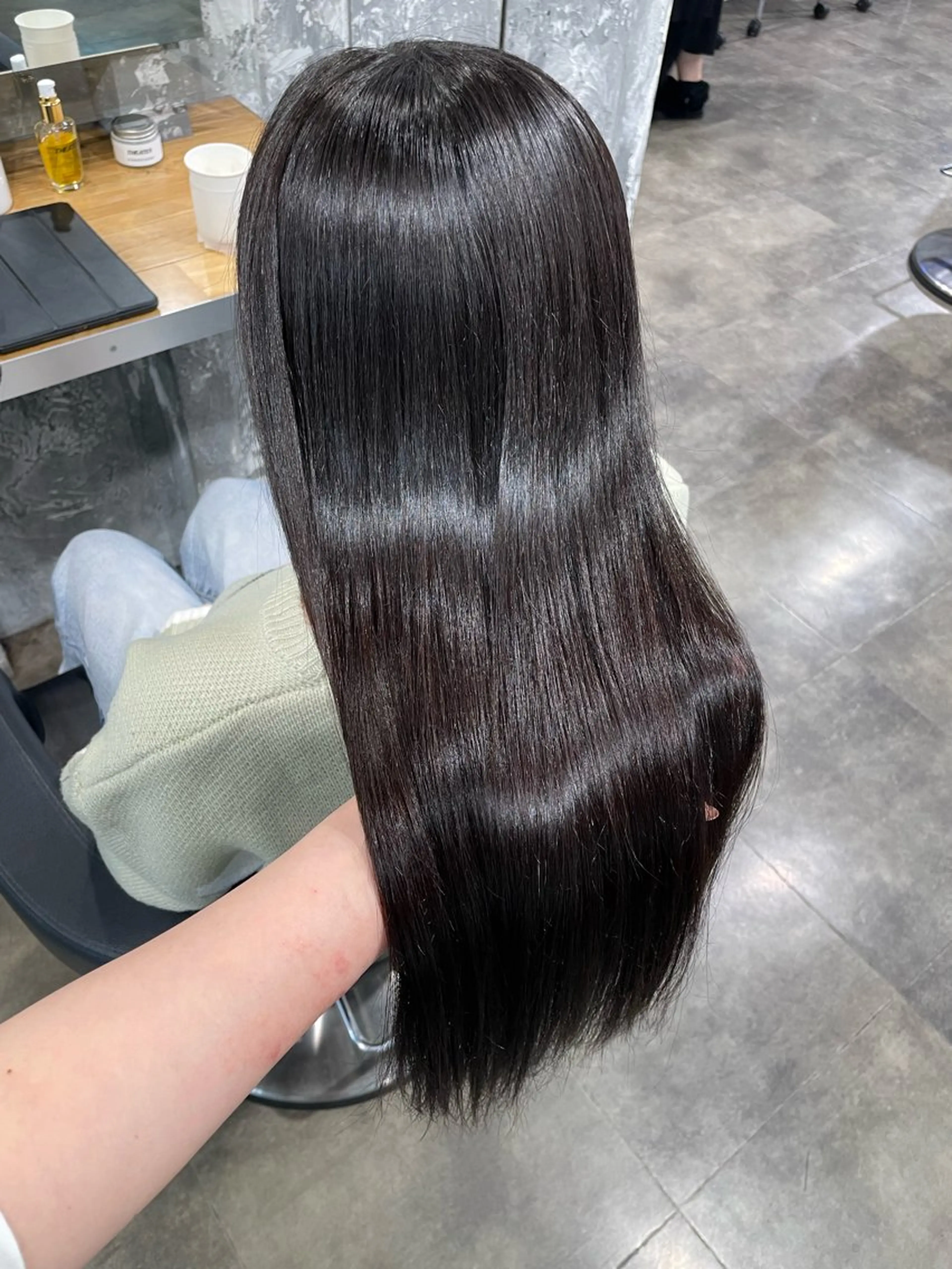 カラー ヘアカラー ヘアセット 🤍ベージュ/透明感 韓国ヘア/まりん🤍のヘアスタイル