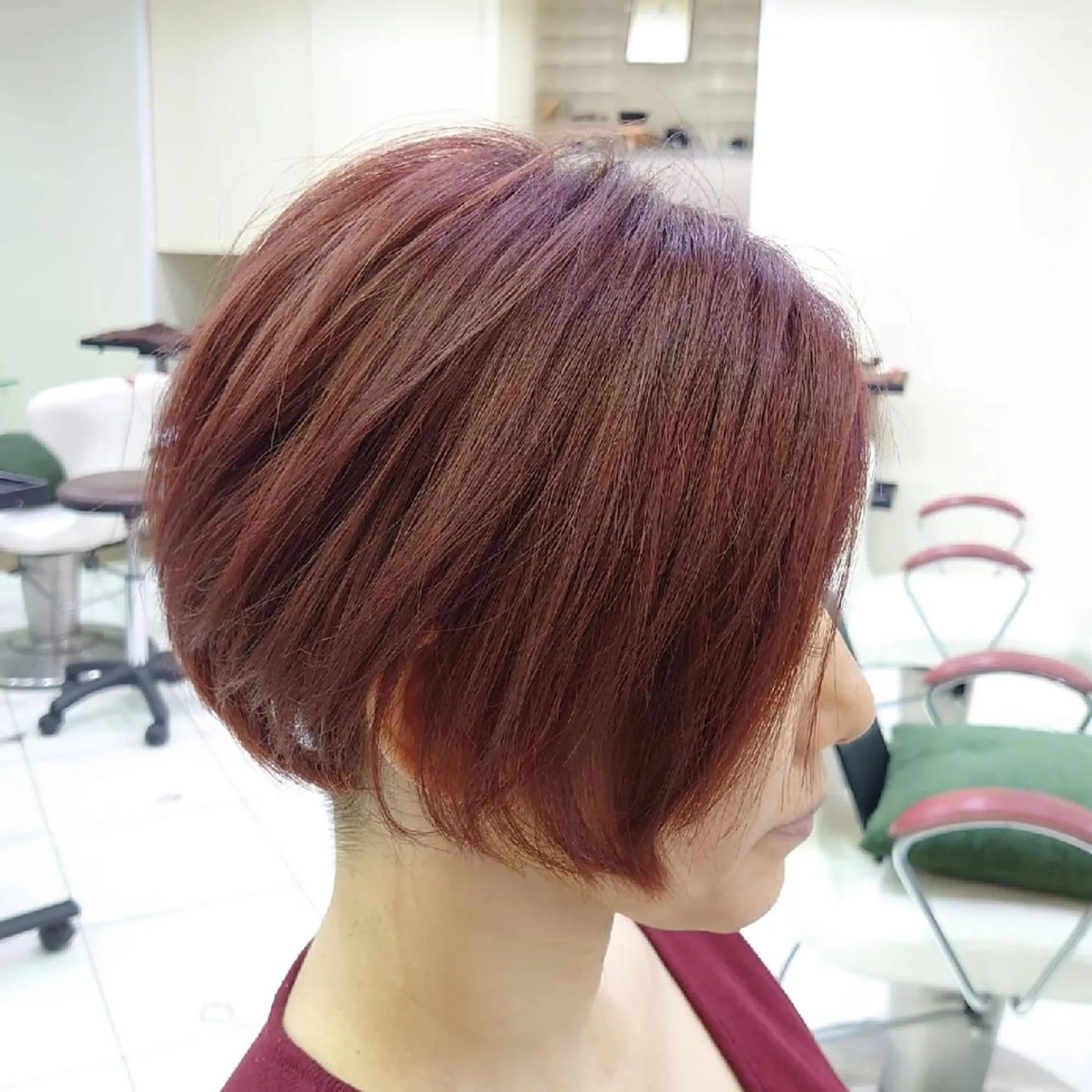 ショート カラー グラデーションカラー ボブ 大卒美容師  一ノ瀬 凌のヘアスタイル