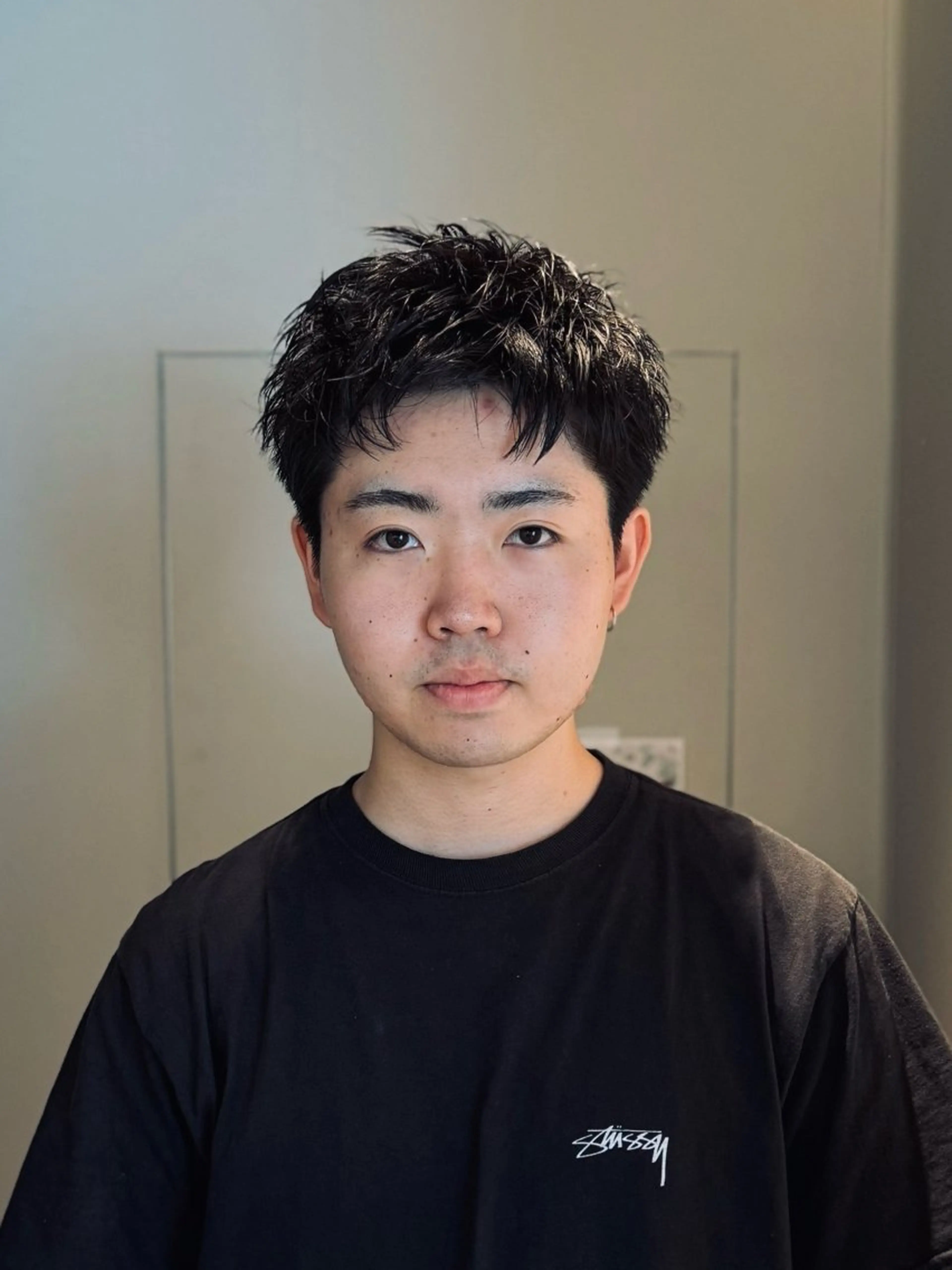 ショート パーマ メンズ ショートヘア ニュアンスパーマ カット パーマ スパイキーショート 大人パーマ 丸山のヘアスタイル