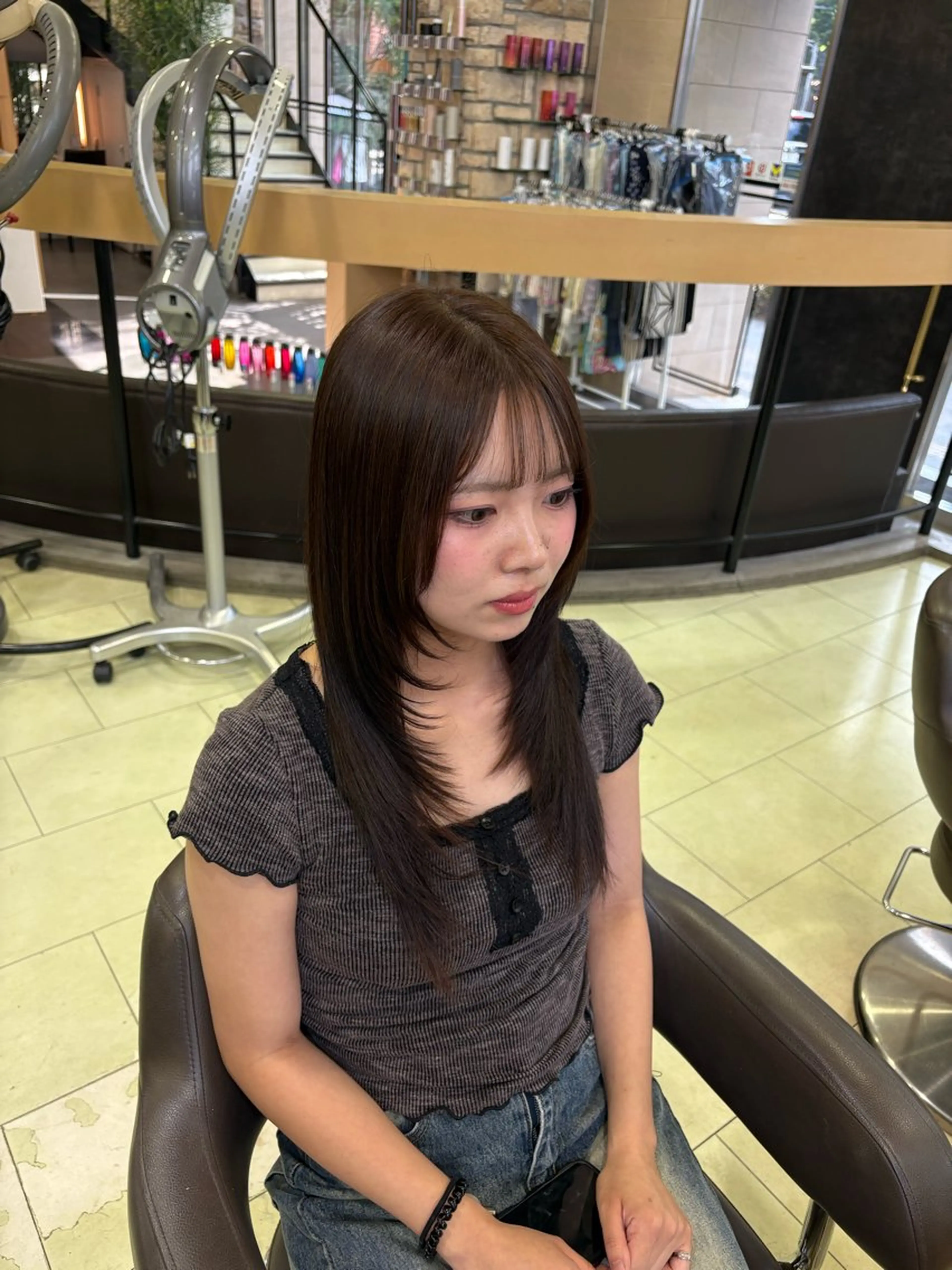 ロング カット 🫧ジュンエイ/カラ ーモデル募集中🫧のヘアスタイル