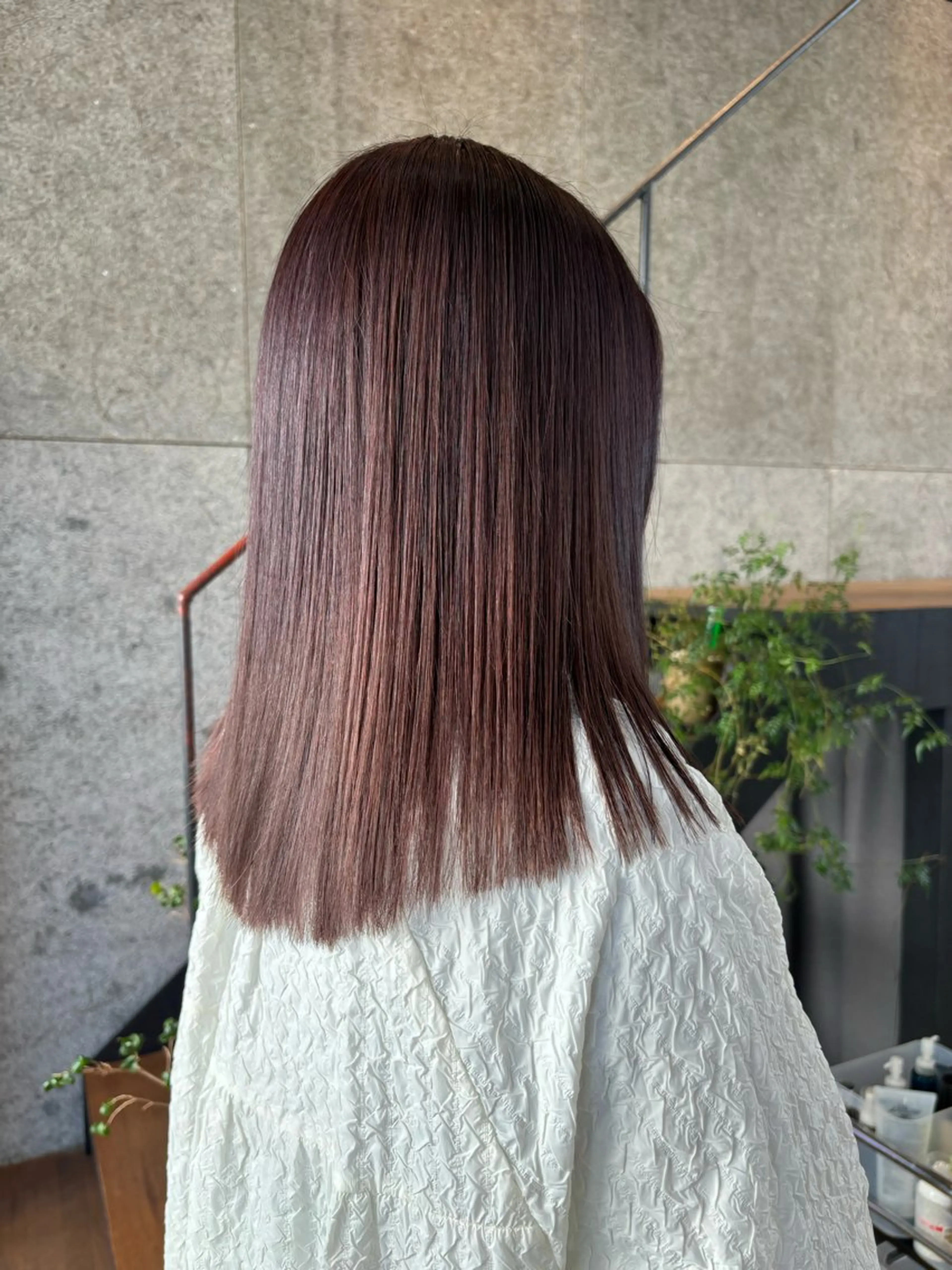 ミディアム カラー ヘアアレンジ 髪質改善 トリートメント ヘッドスパ ヘアセット 押切 響 のヘアスタイル