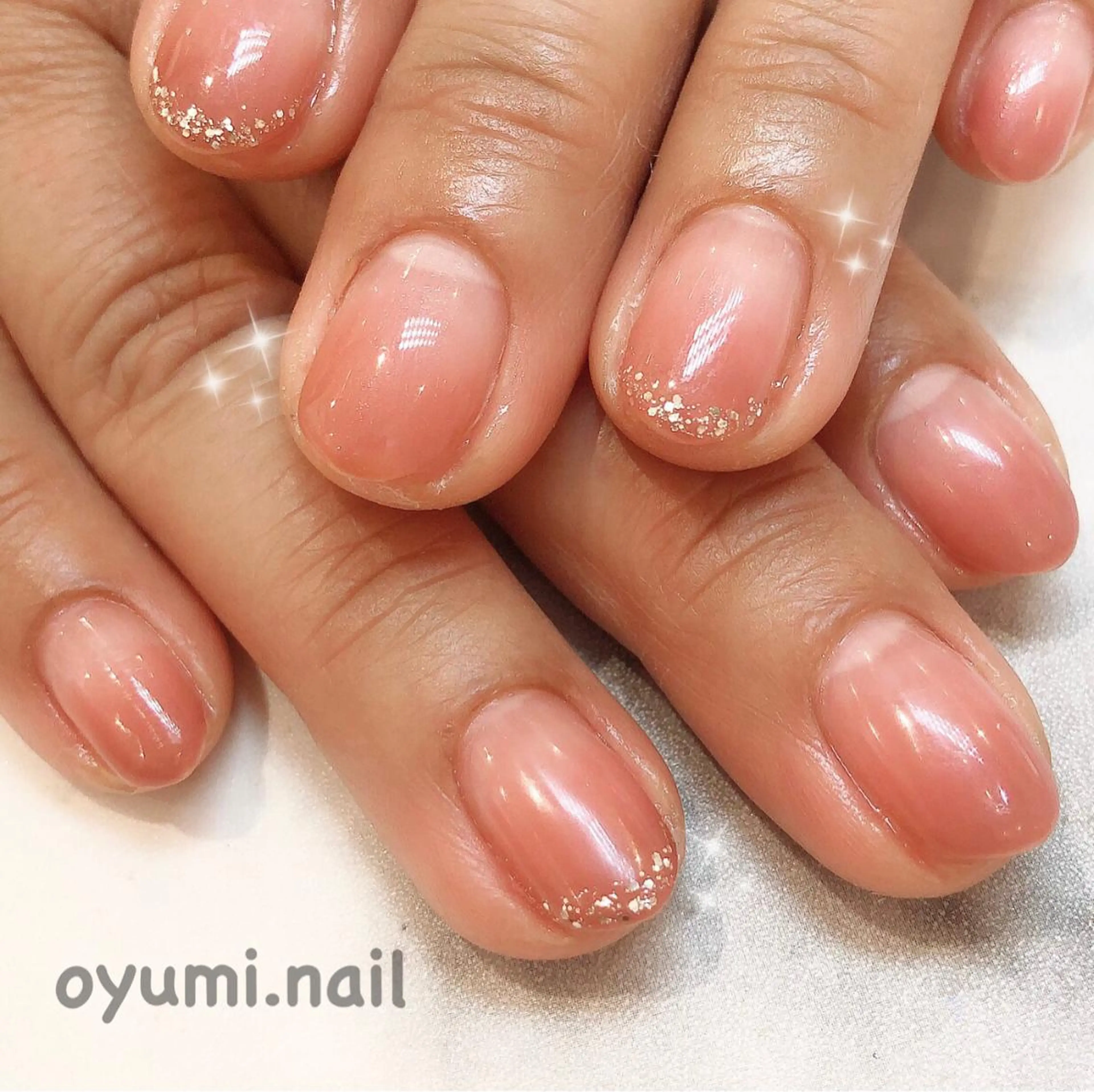 ネイル ジェルネイル グラデーション パラジェル takanashi yumiのネイルデザイン