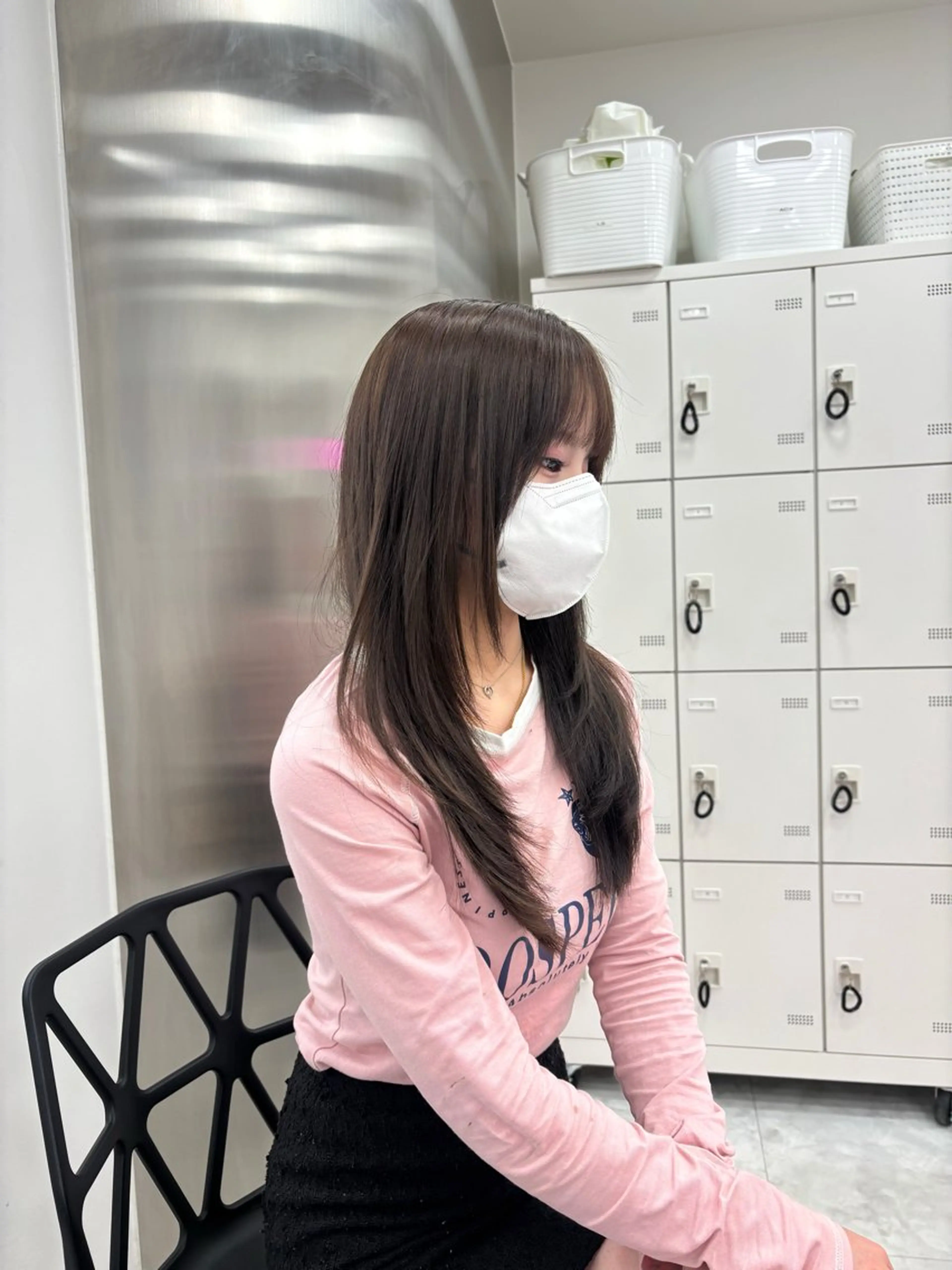 セミロング カラー ヘアカラー トリートメント ヘッドスパ ヘアセット 表参道ハッシュカット レイヤー/リノンのヘアスタイル