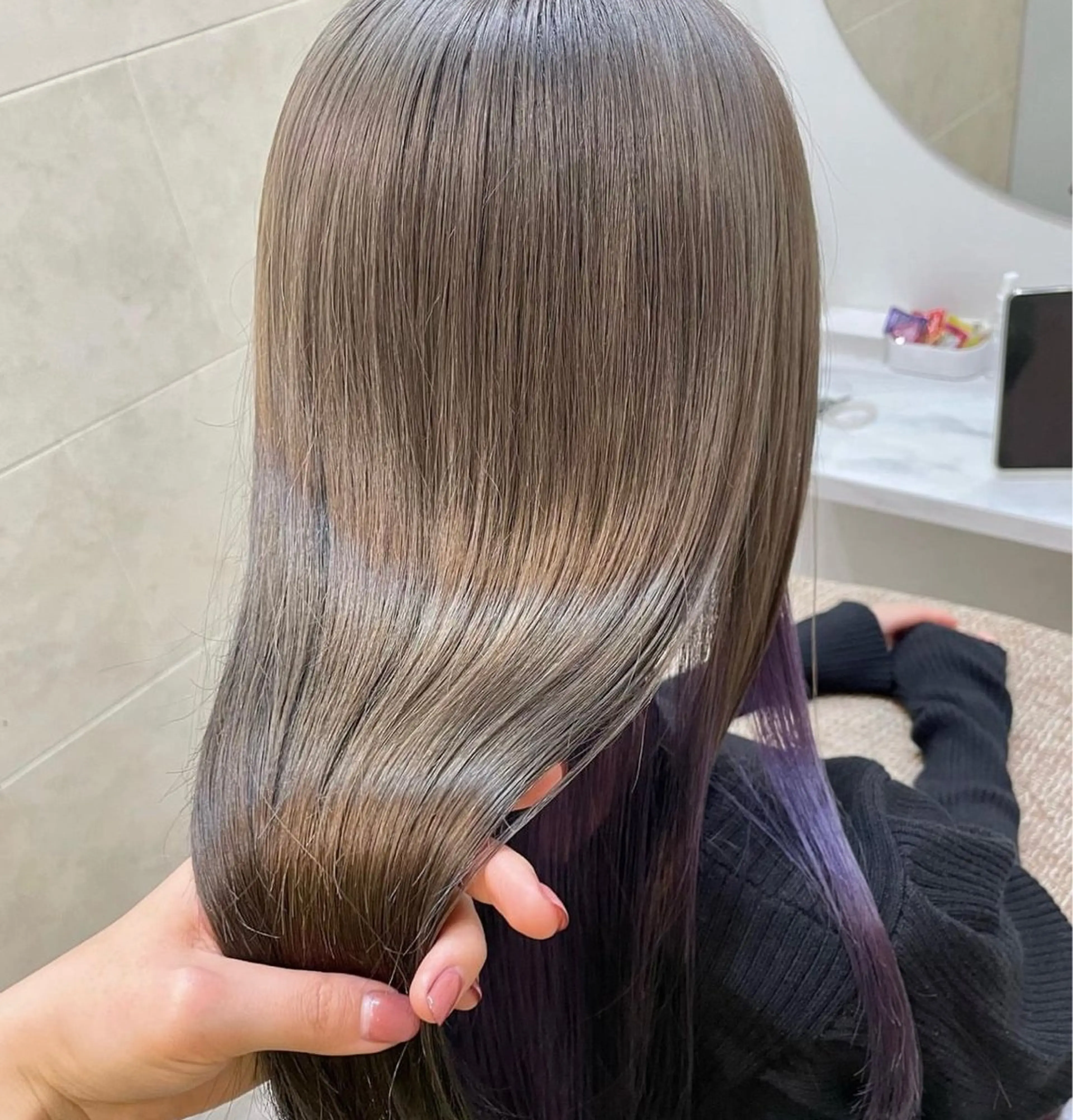 ロング 赤味消しcolor 🌿🤍Ayaのヘアスタイル