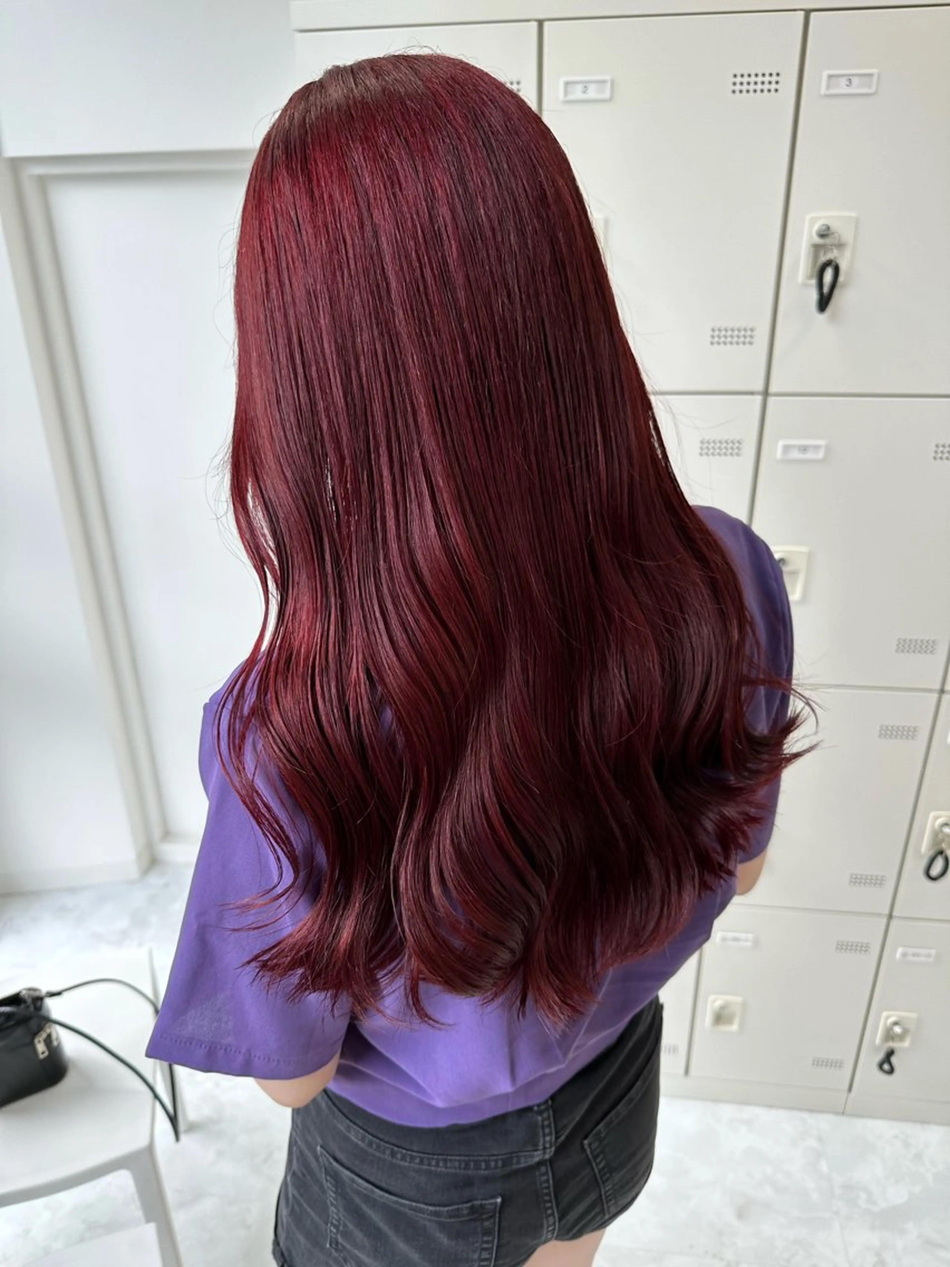ロング カラー ヘアカラー トリートメント 🍒ワイン系 ウルフカット🍒拓未のヘアスタイル