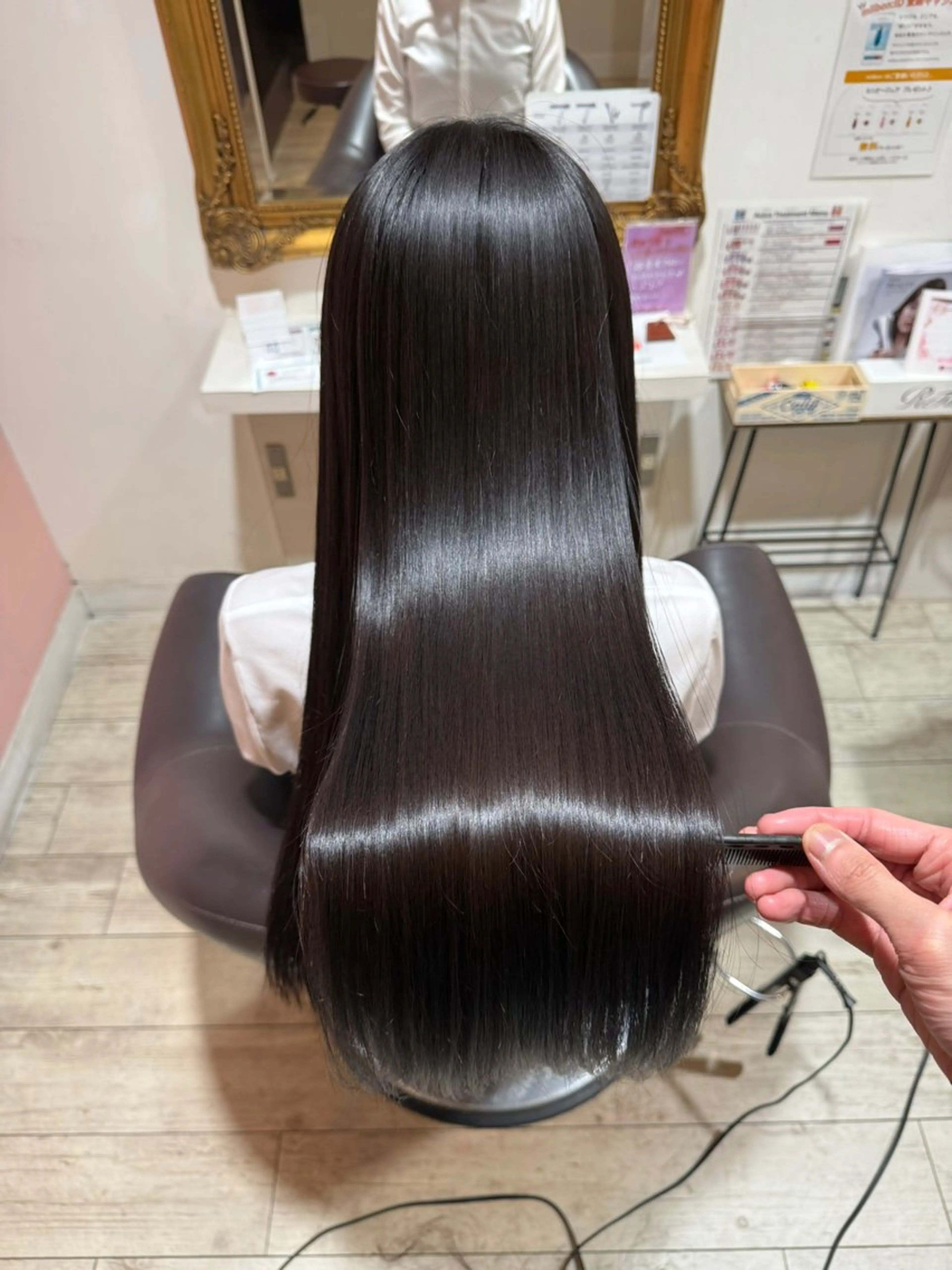 ロング カラー カット ヘアカラー 縮毛矯正 トリートメント 髪質改善 /美髪矯正🫧ゆたかのヘアスタイル