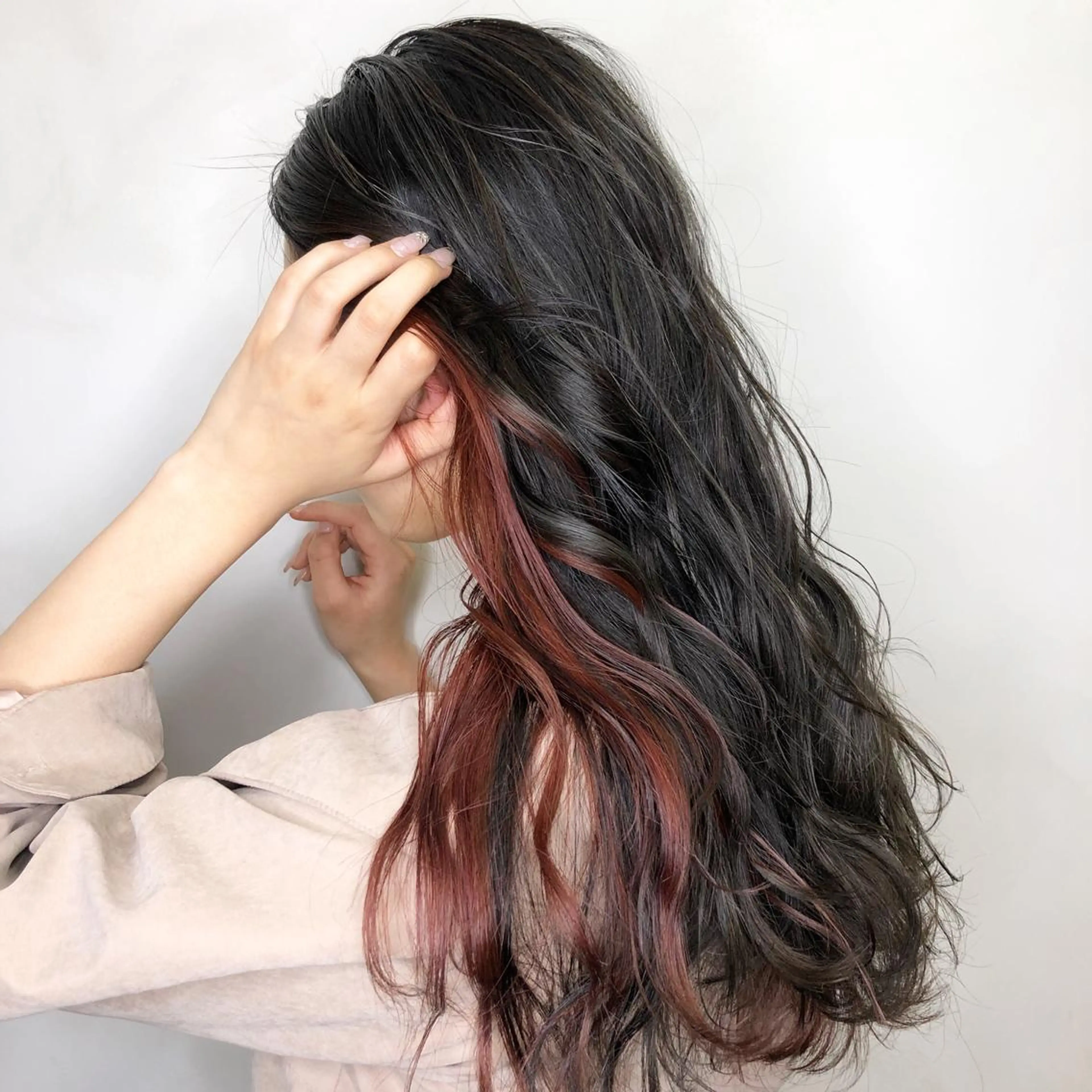 ロング カラー ヘアアレンジ 成人式 インナーカラー カット ヘアカラー トリートメント AUBE HAIRazul吉祥寺所属・髪質改善✨幹細胞✨ ウルツヤ🌈清水　祥のヘアスタイル