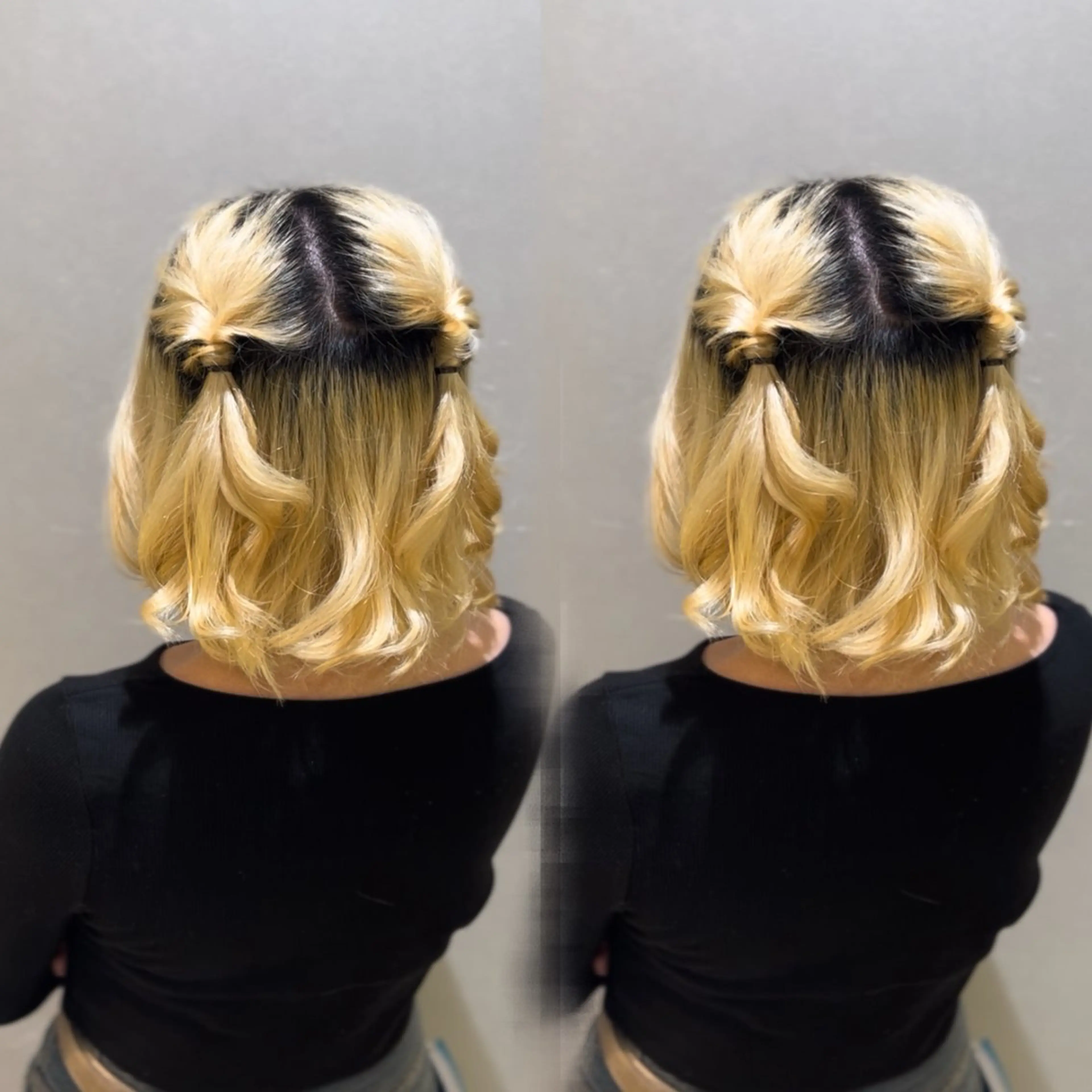 ミディアム ヘアアレンジ 結婚式・ブライダル ヘアセット カラーモデル様募集 🤍🫧HARUNAのヘアスタイル