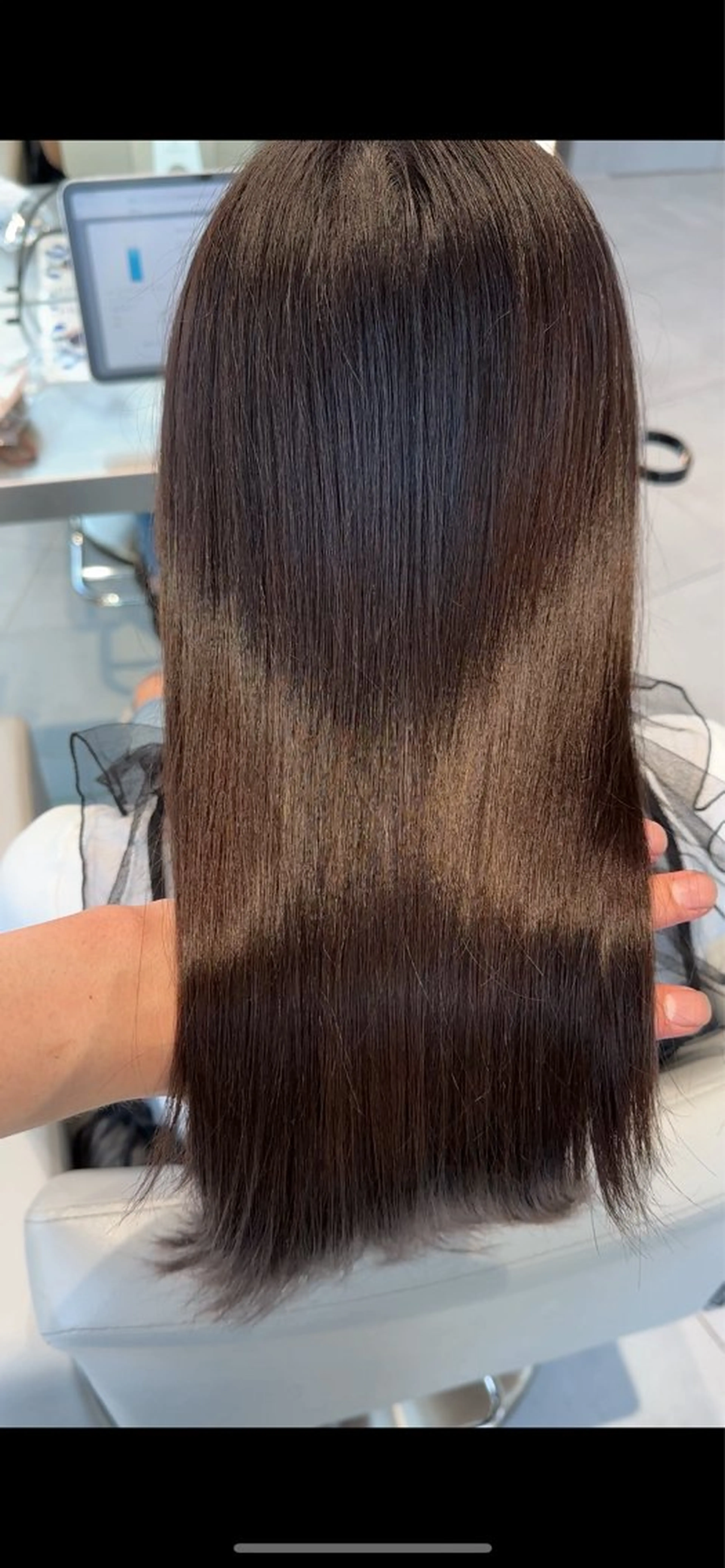 ロング カラー ブラウンカラー 透明感カラー グレージュ minx shibuya  smart saron所属・レイヤーカット 清水翔太のヘアスタイル