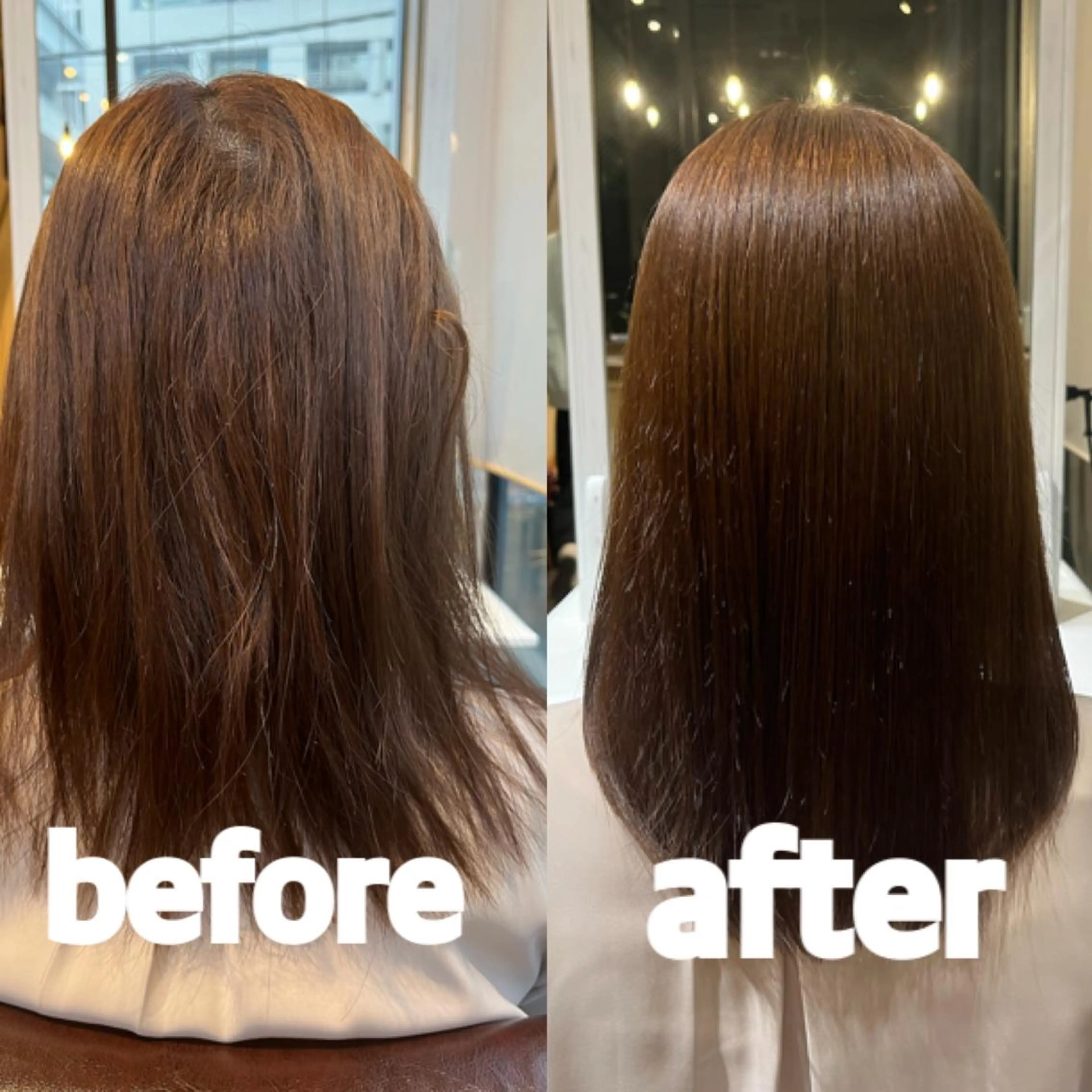 セミロング 縮毛矯正 トリートメント ⭐️圧倒的艶髪⭐️ Neo⭐️のヘアスタイル
