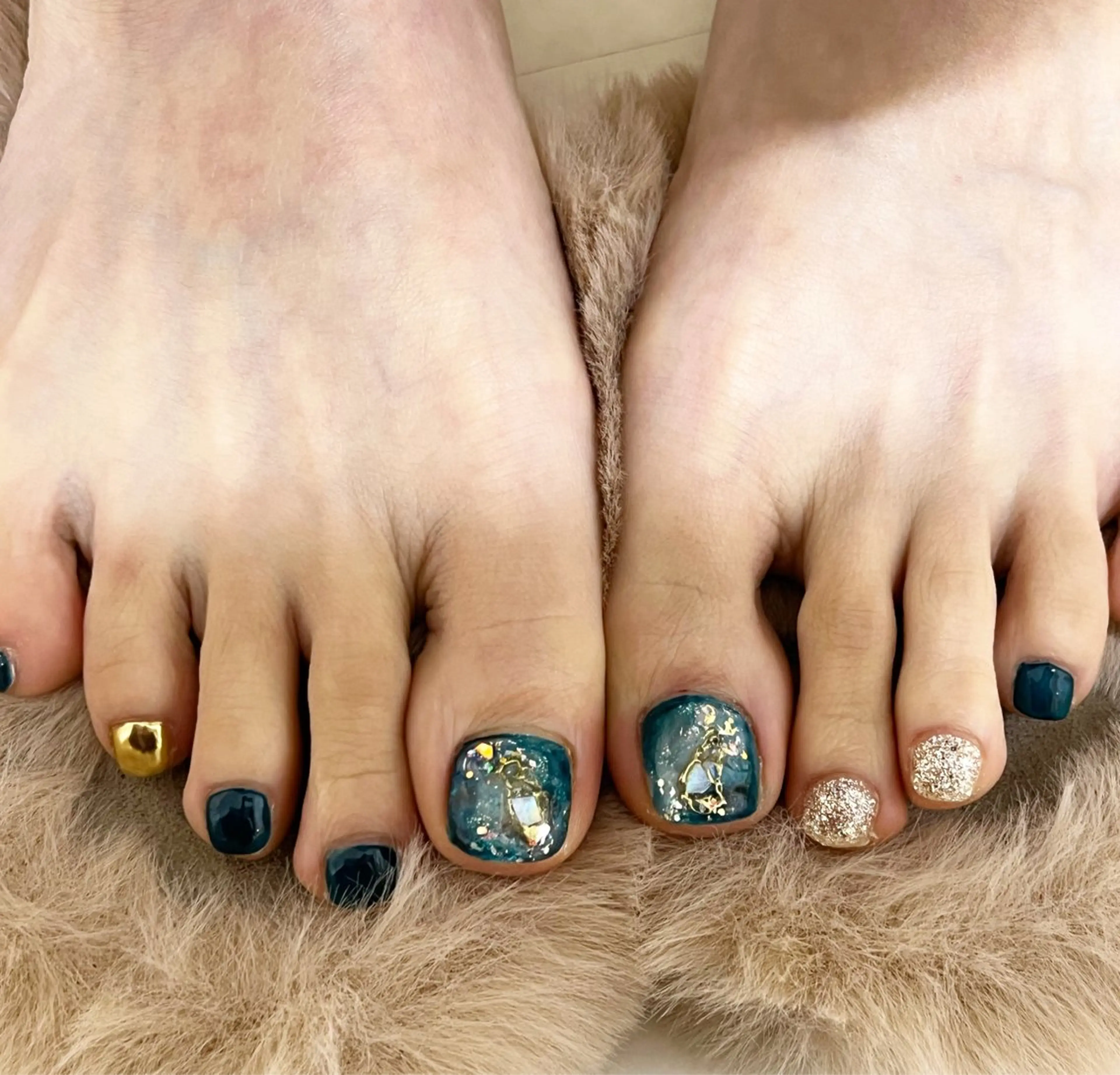 ネイル ブルー クリアネイル bianca TORII🌞のネイルデザイン