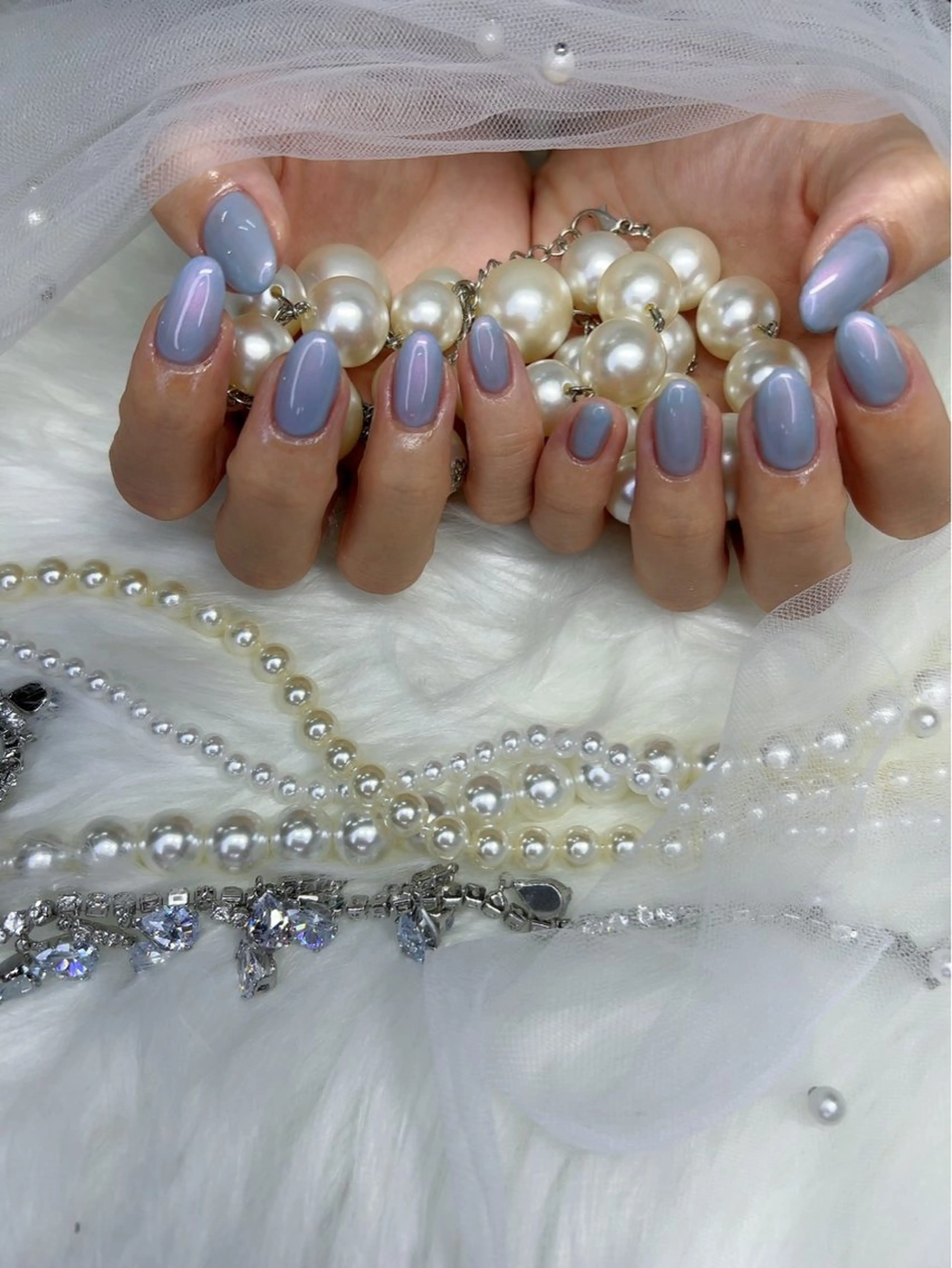 ネイル 長さ出し ワンカラーネイル my nail plus野江内代のネイルデザイン