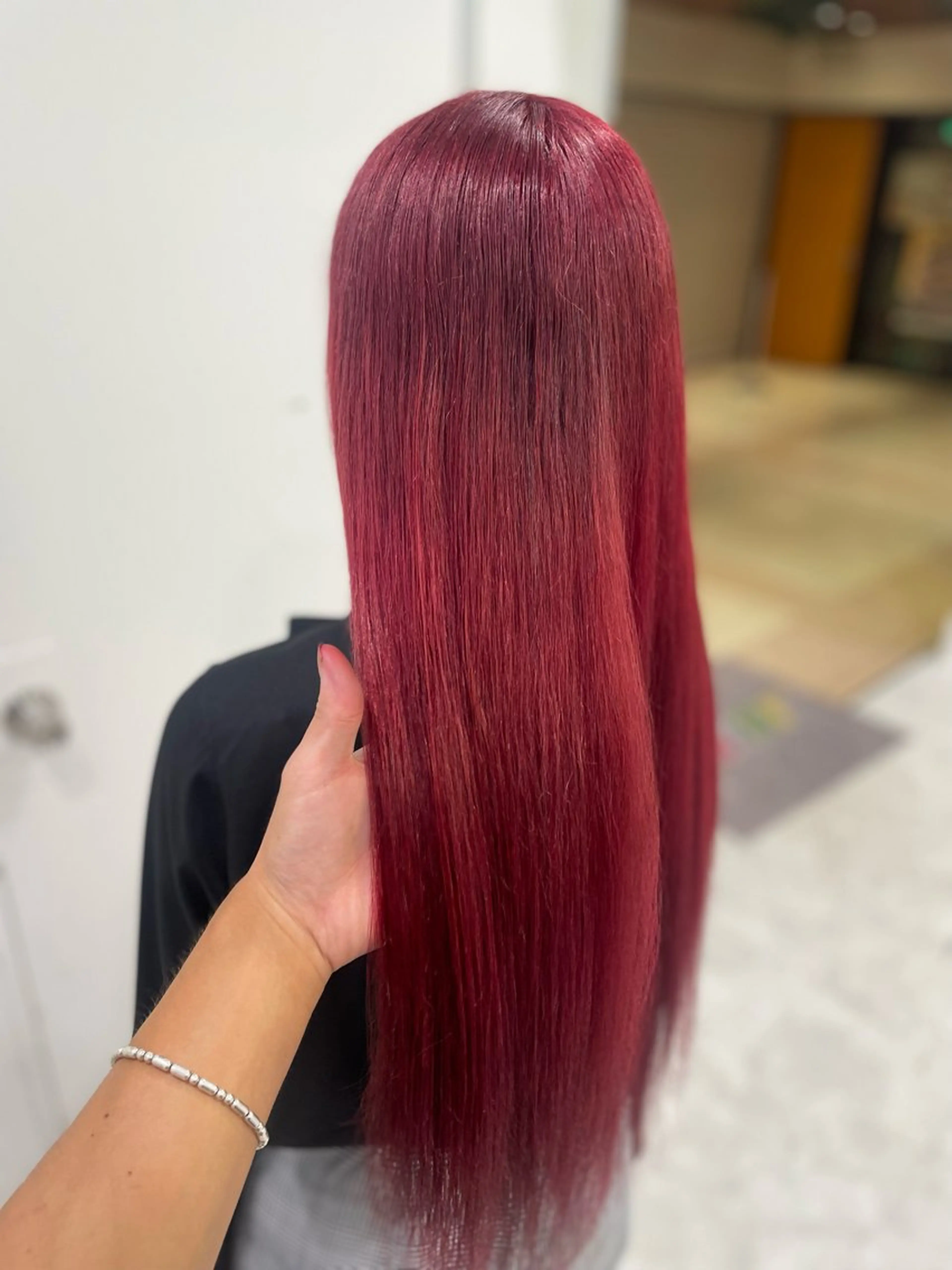 セミロング カラー ヘアカラー トリートメント ヘッドスパ ヘアセット 大人っぽ♡上品な暖色 ♡ブリーチなし♡のヘアスタイル