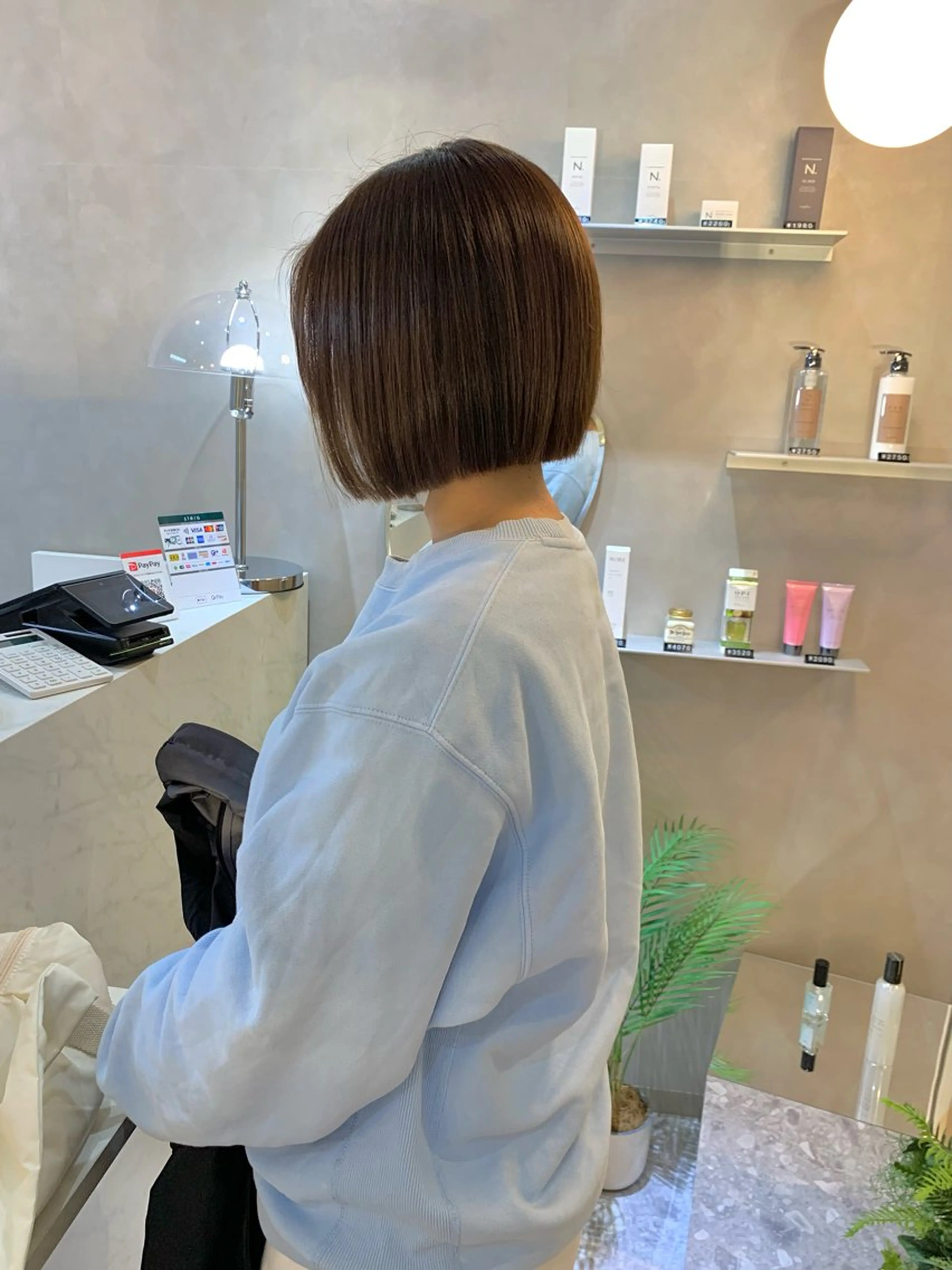 ショート カラー ケアカラー グレージュ ボブ 顔まわりレイヤー 髪質改善 韓国ヘア🇰🇷 松田光里のヘアスタイル