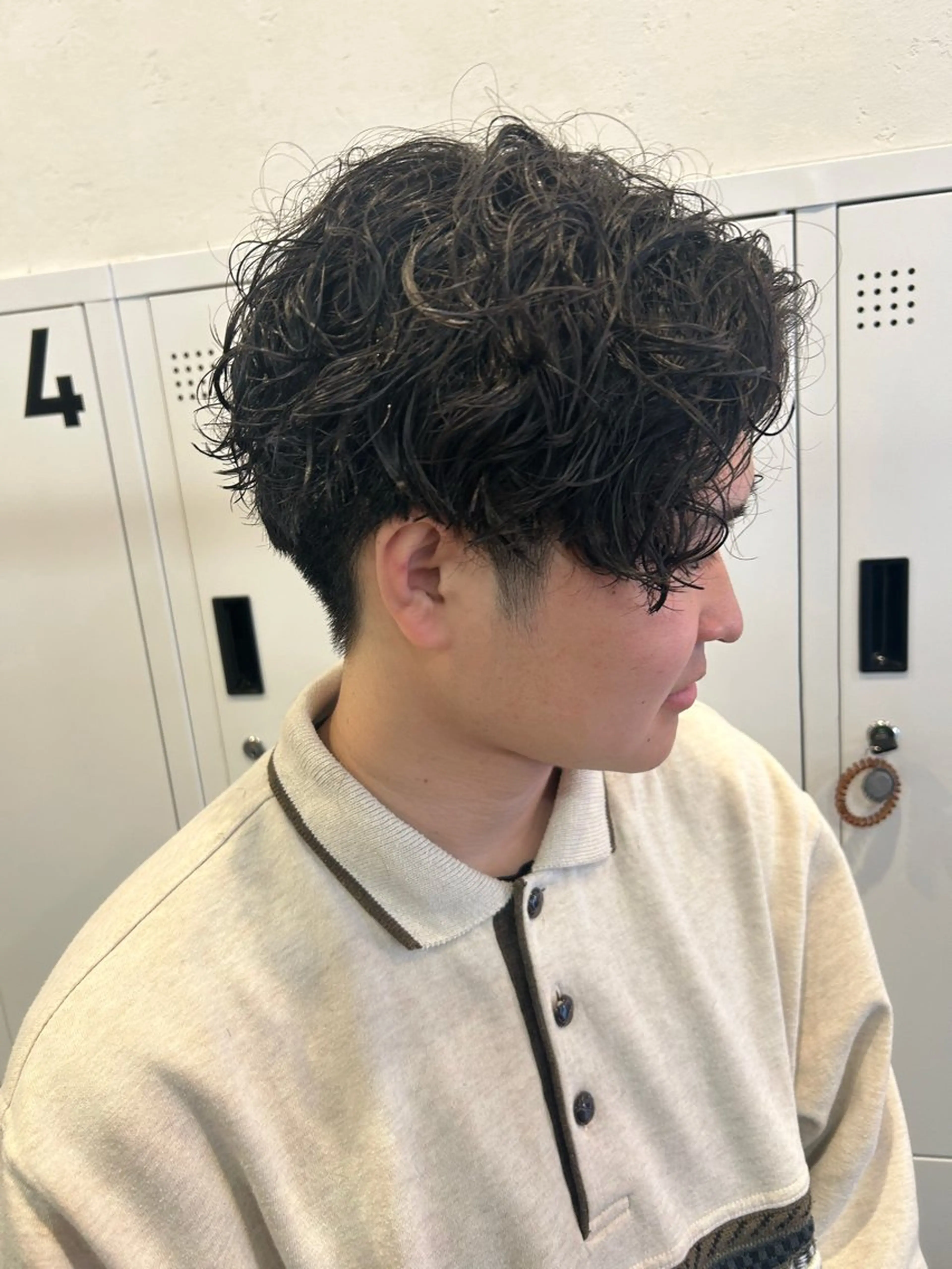 パーマ メンズ メンズパーマ スパイラルパーマ えばら まい/attraのヘアスタイル