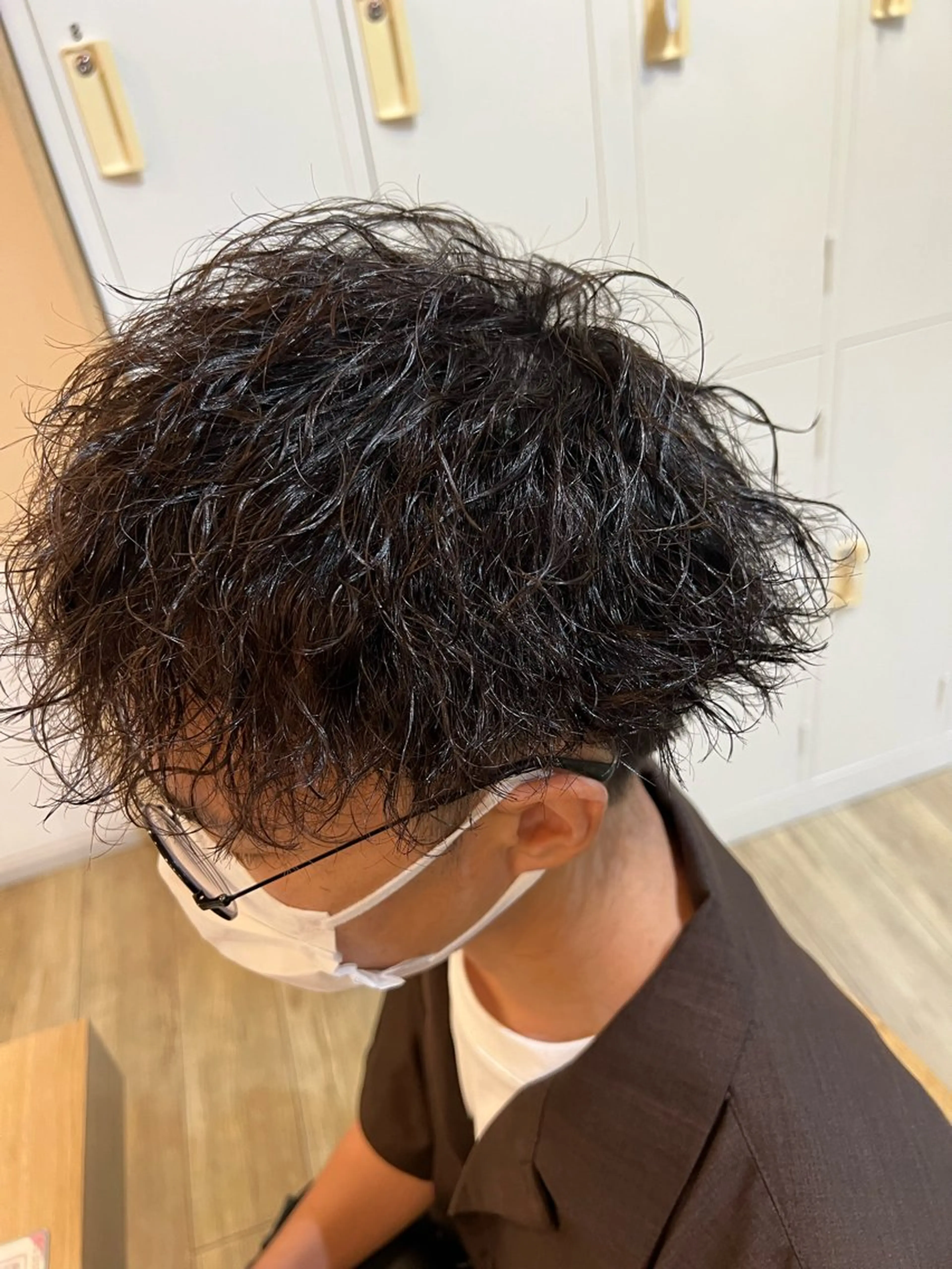 パーマ メンズ パーマ ハイトーンカラー 坂本 翼のヘアスタイル
