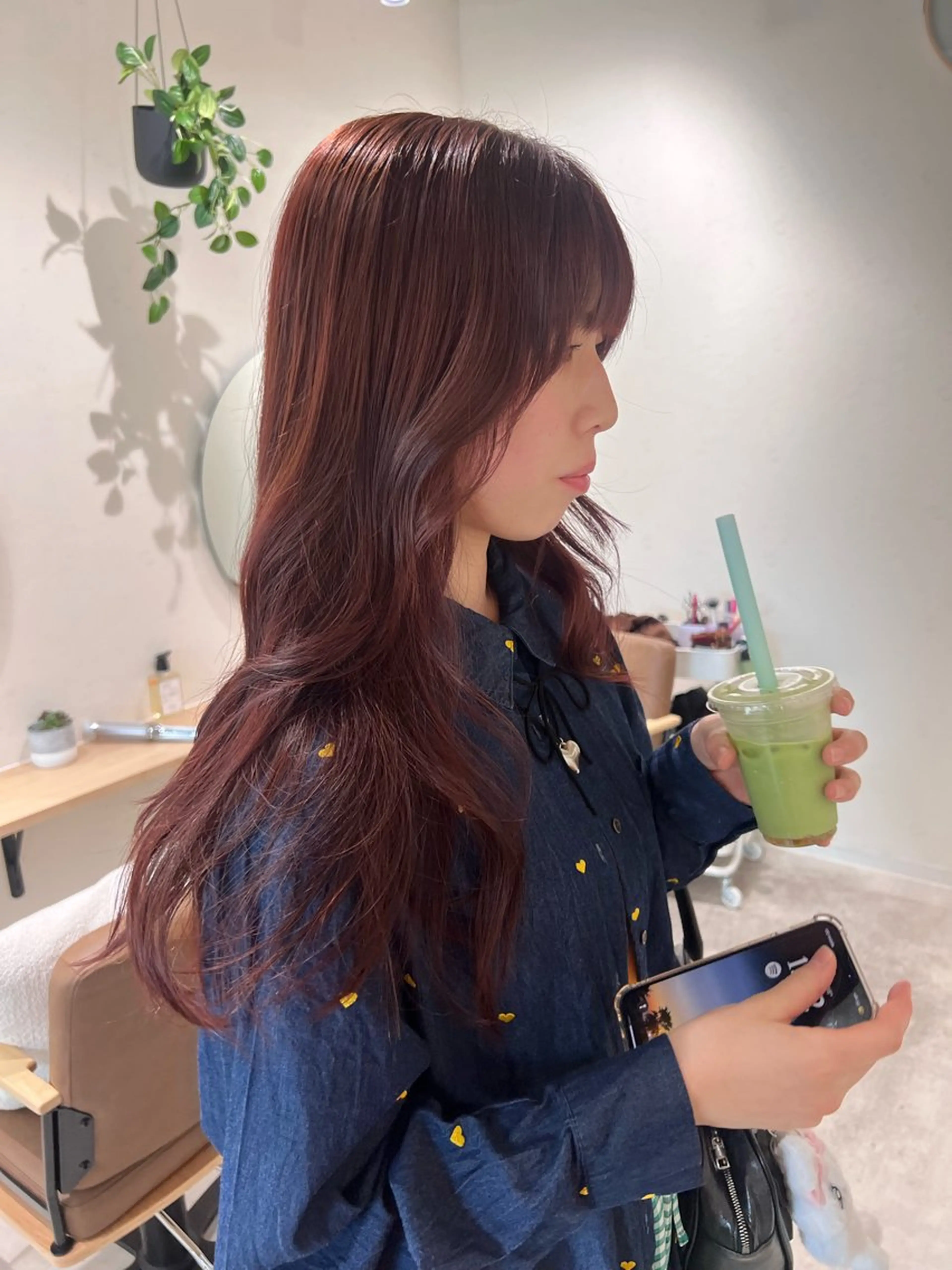 ロング ヘアカラー Day .1のヘアスタイル