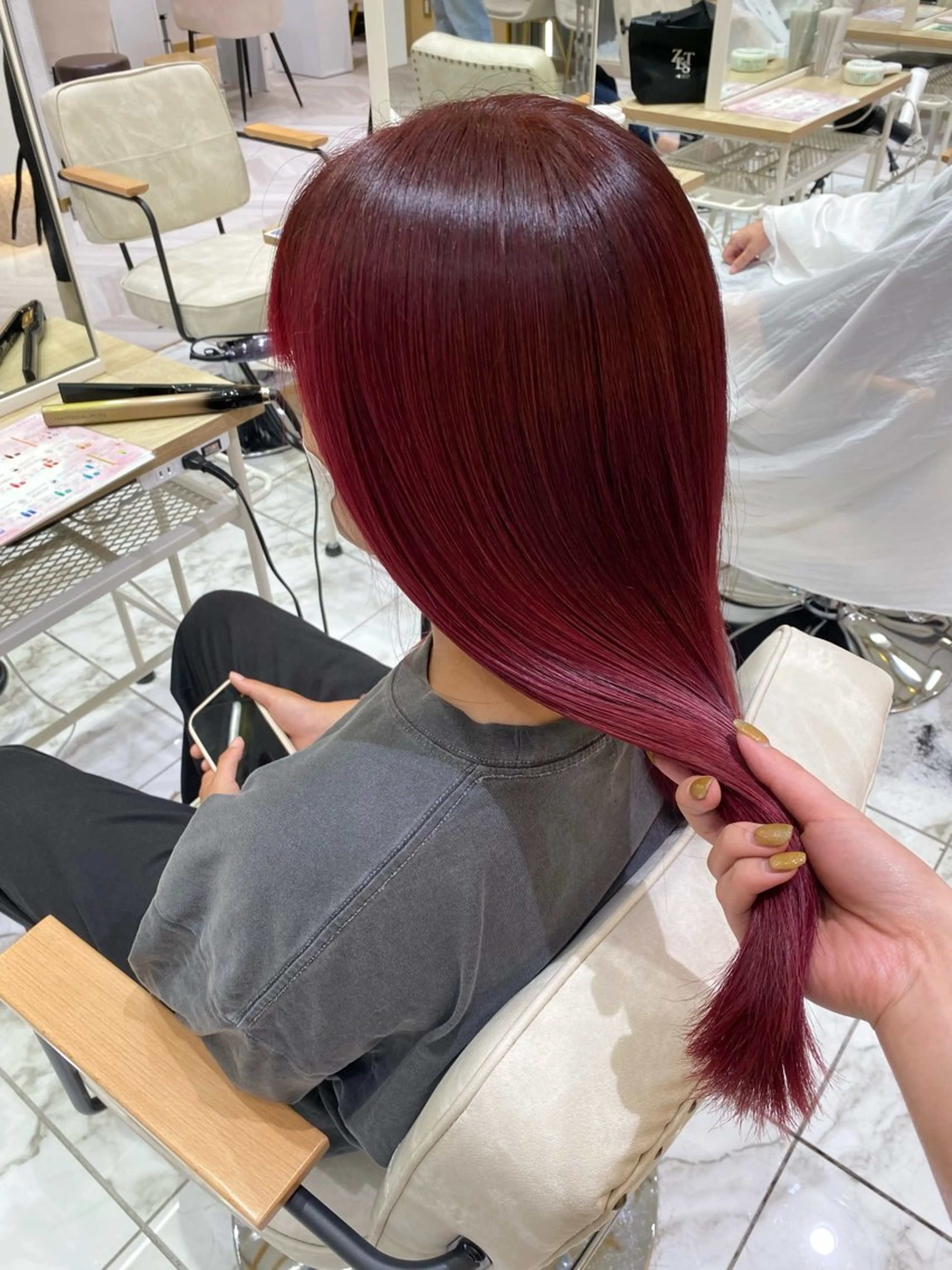 カラー カット ヘアカラー トリートメント hina☺︎ 髪質改善/ストレートのヘアスタイル