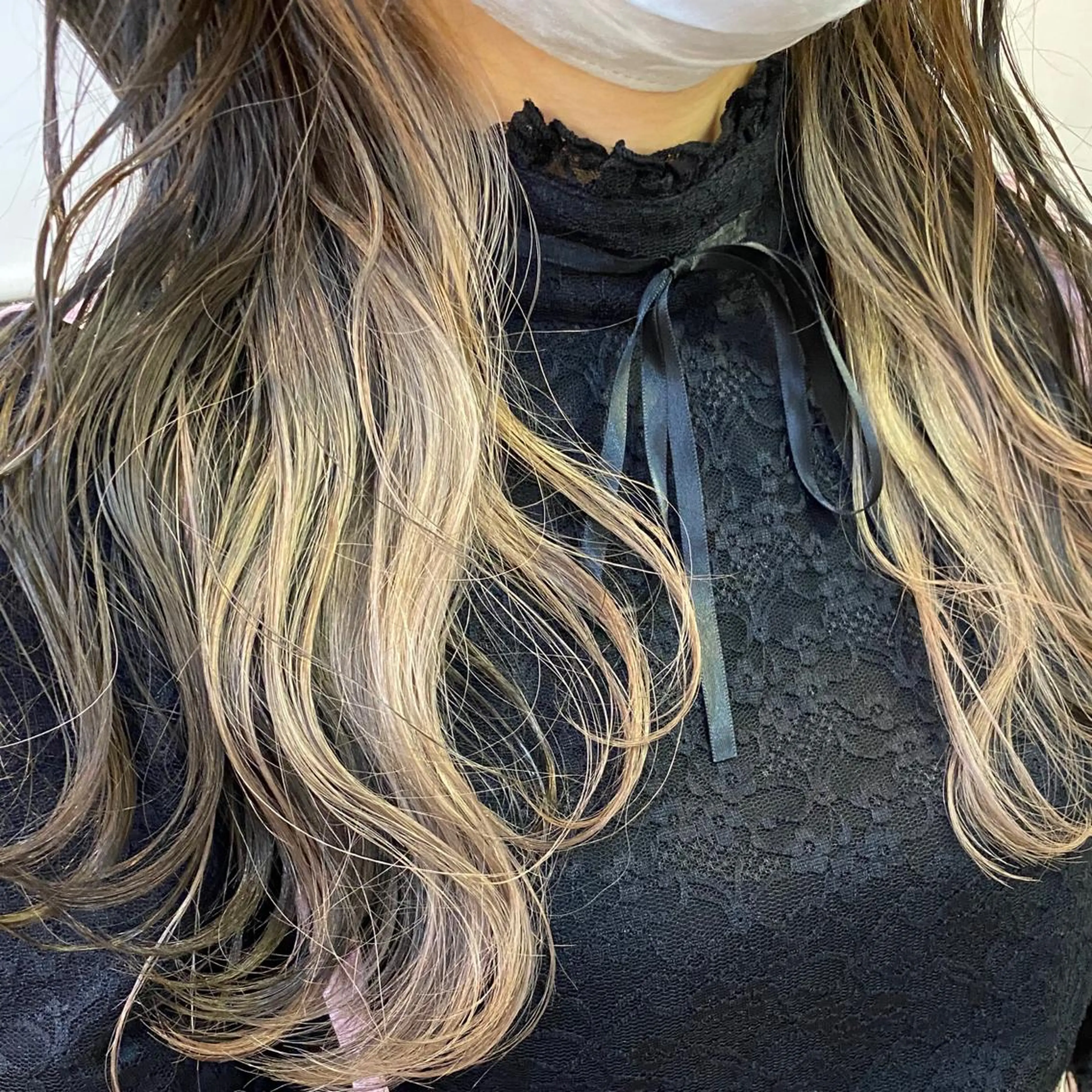 ロング カラー ヘアアレンジ ヘアカラー 切りっぱなしボブ/ デザインカラー店長のヘアスタイル