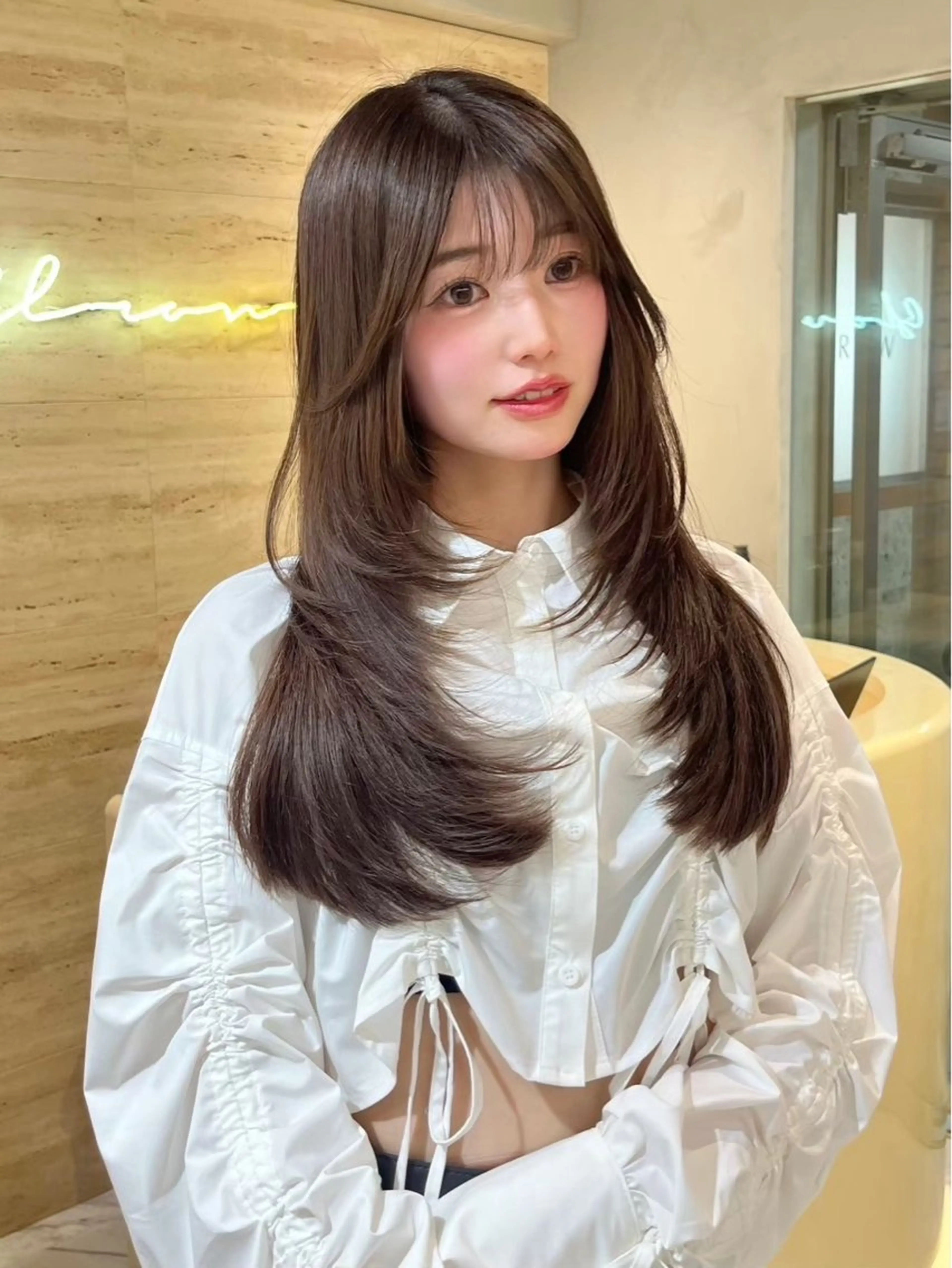 ロング カラー 設樂彩乃 /浦和/韓国ヘアのヘアスタイル