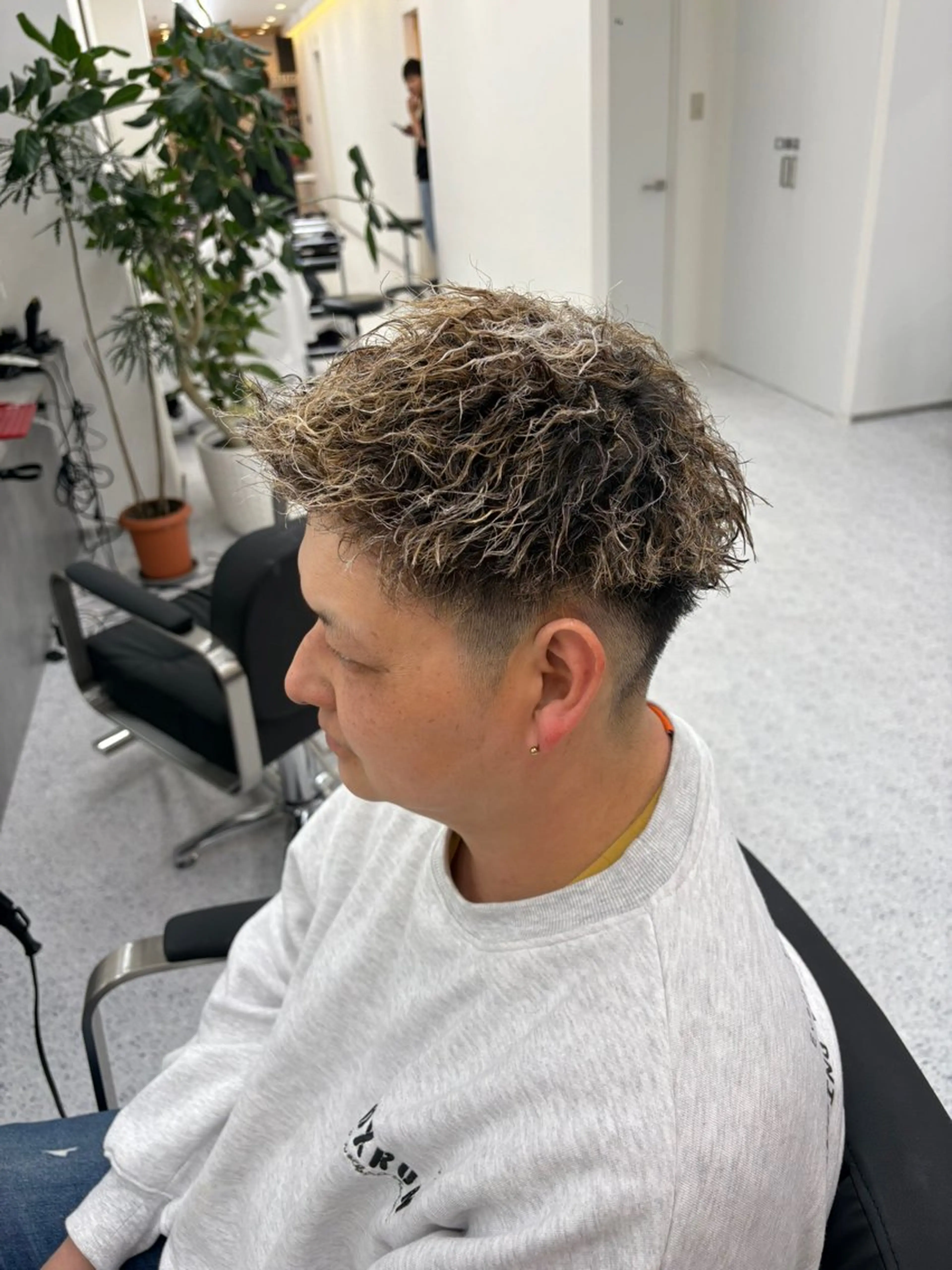 パーマ メンズ カット パーマ 笹江 瑞穂のヘアスタイル