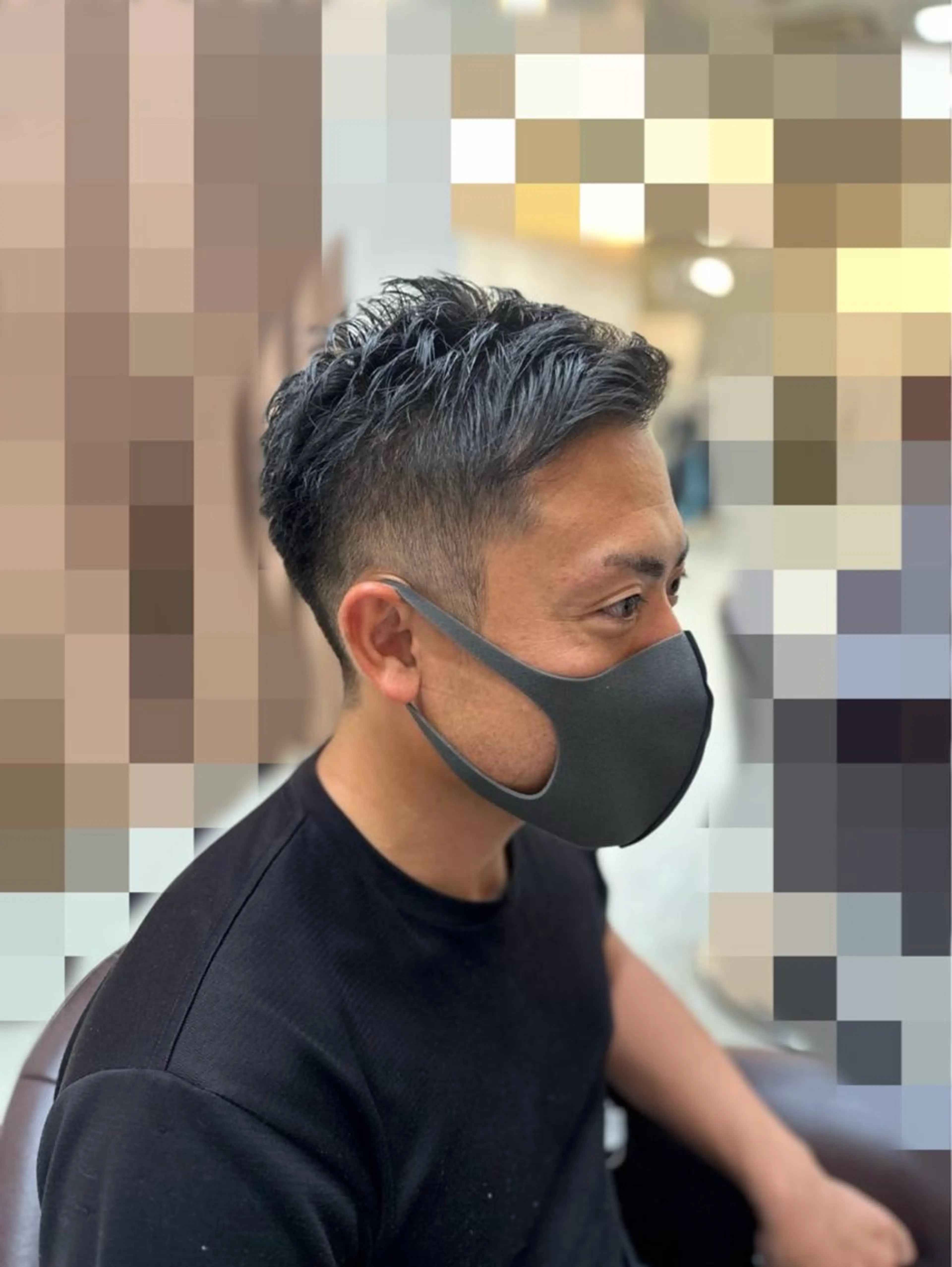 メンズ アップバング 刈り上げ カット Uhair本山所属・⟡.·mamiya 縮毛矯正/ヘアセットのヘアスタイル