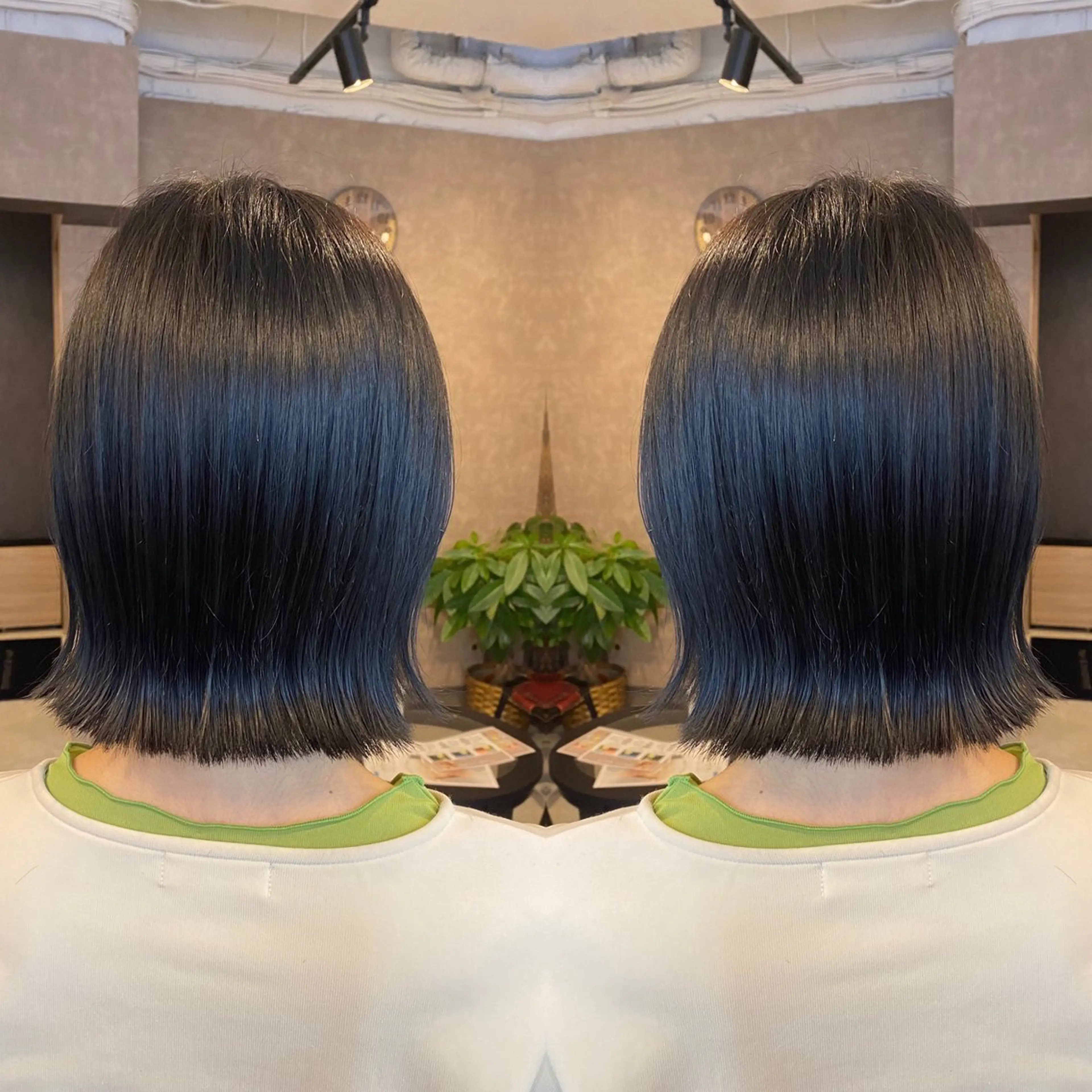 ミディアム カラー カット トリートメント tocca 💜石田愛結💜のヘアスタイル