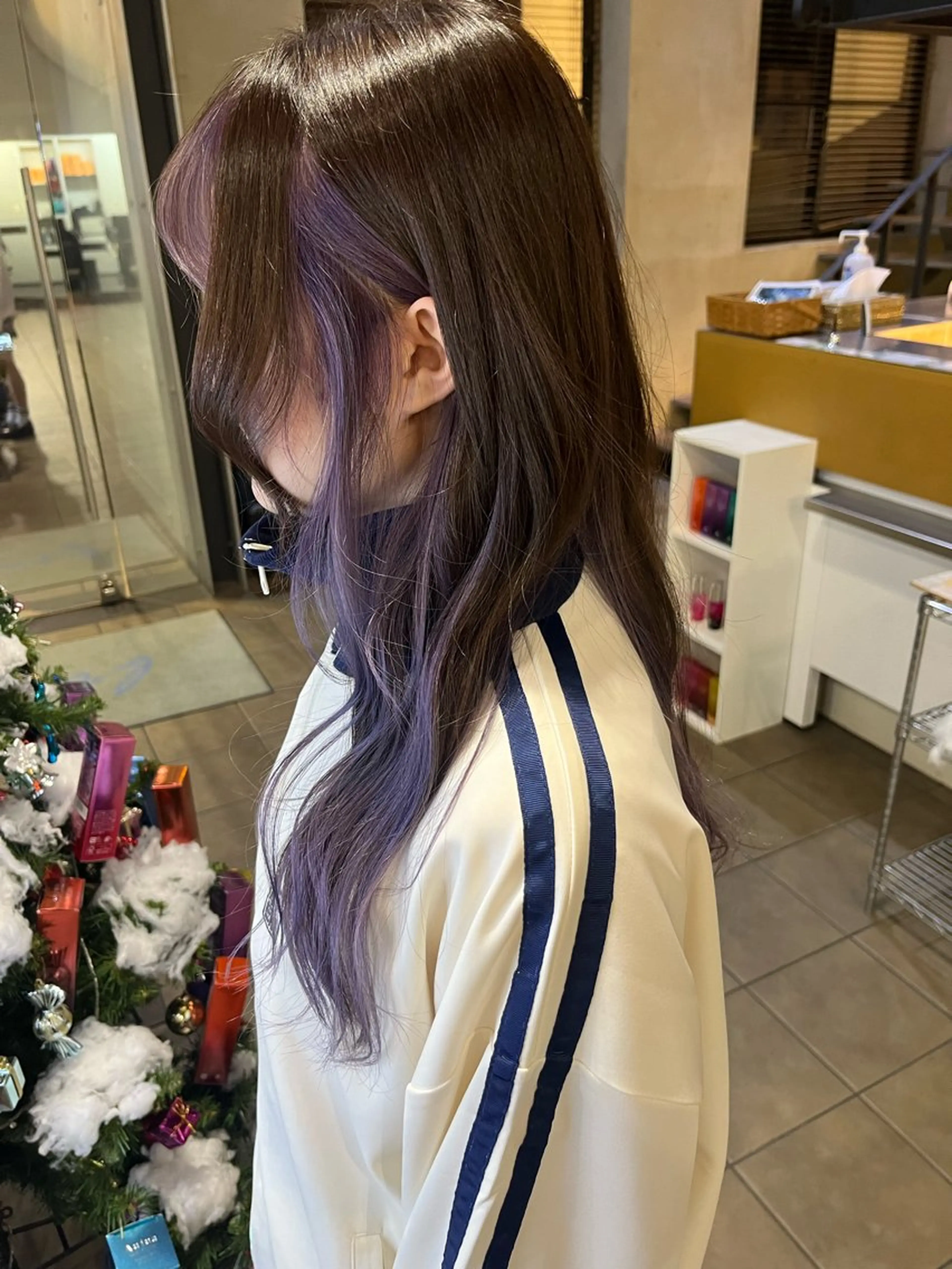 ロング カラー 耳つぼS認定講師 ×ハイトーンカラーのヘアスタイル