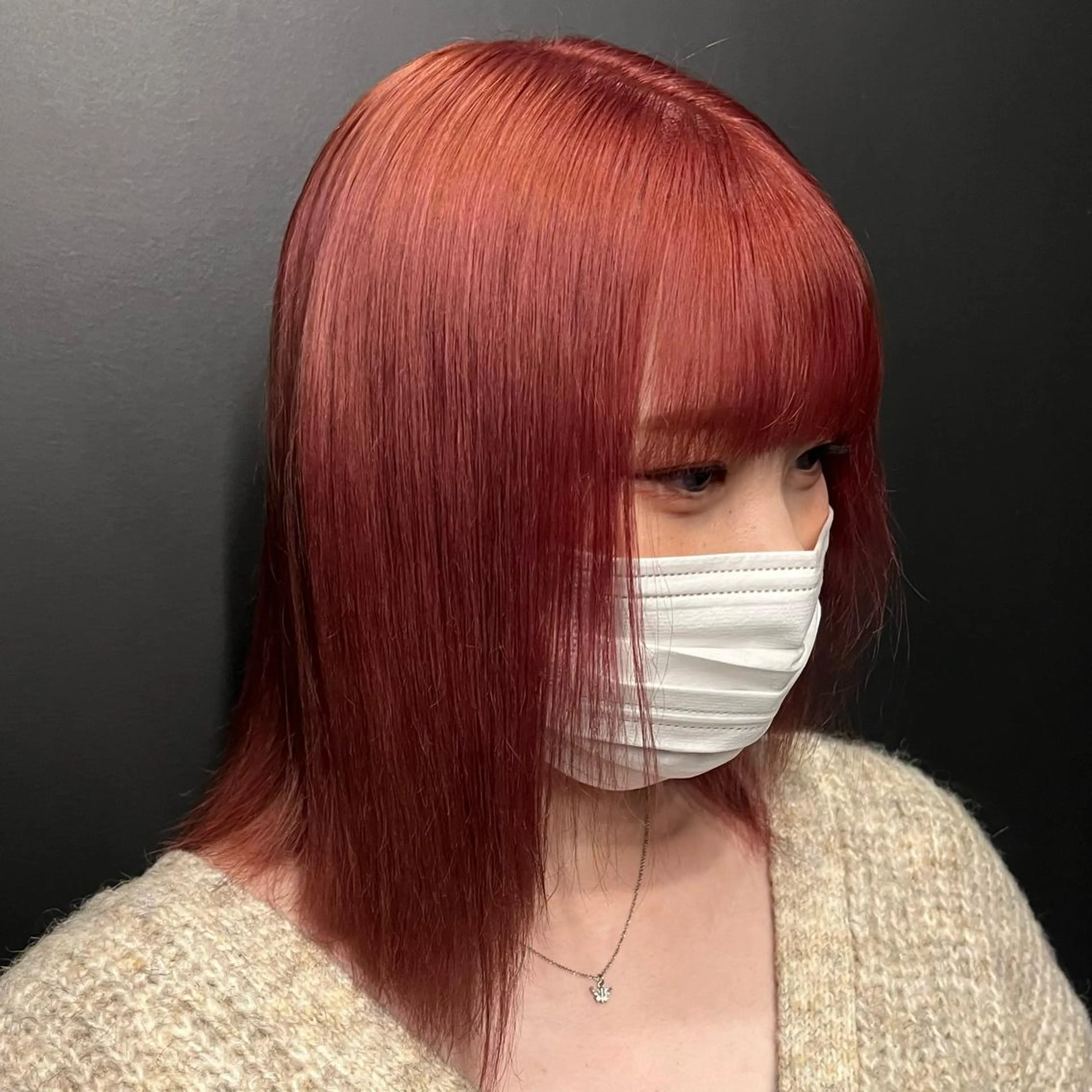 ミディアム カラー 🌼動き×透明感🩵 ハイトーン/ナナのヘアスタイル