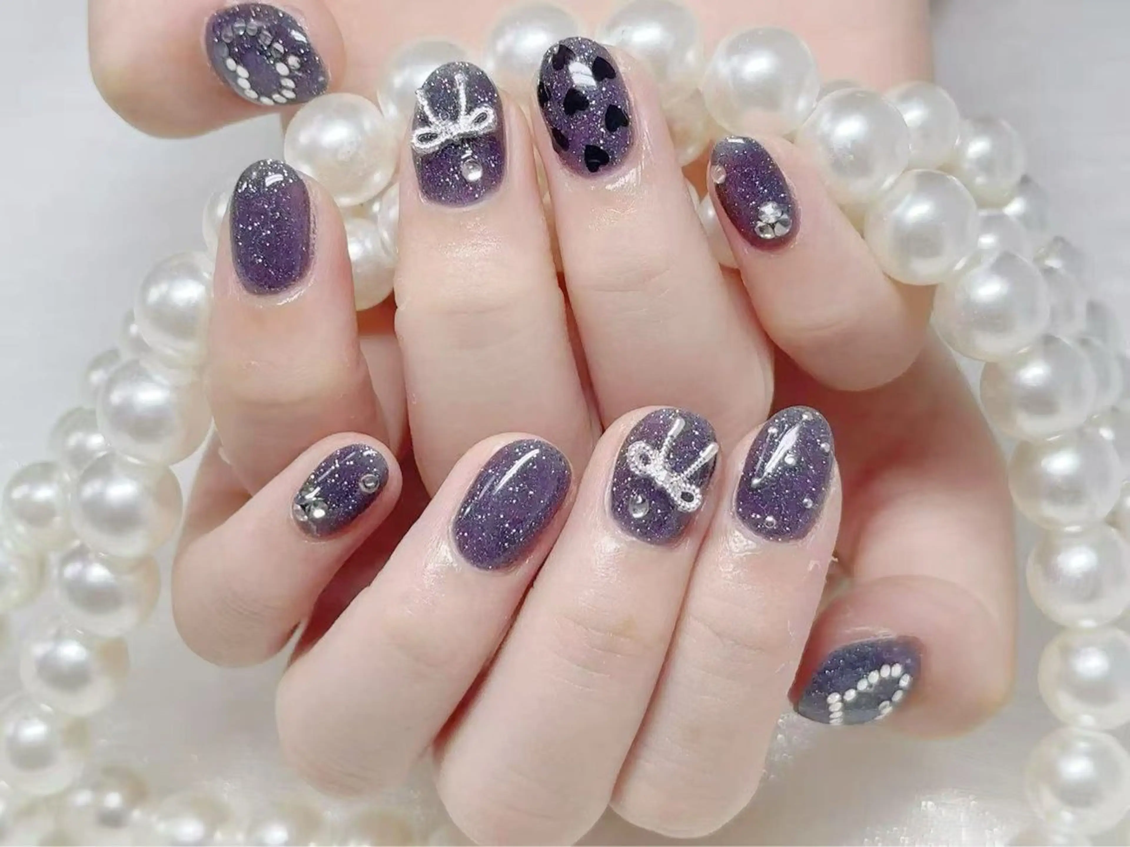 ネイル アートネイル クリアネイル 成人式 長さ出し フラッシュネイル 💫KASUMI 💅のネイルデザイン